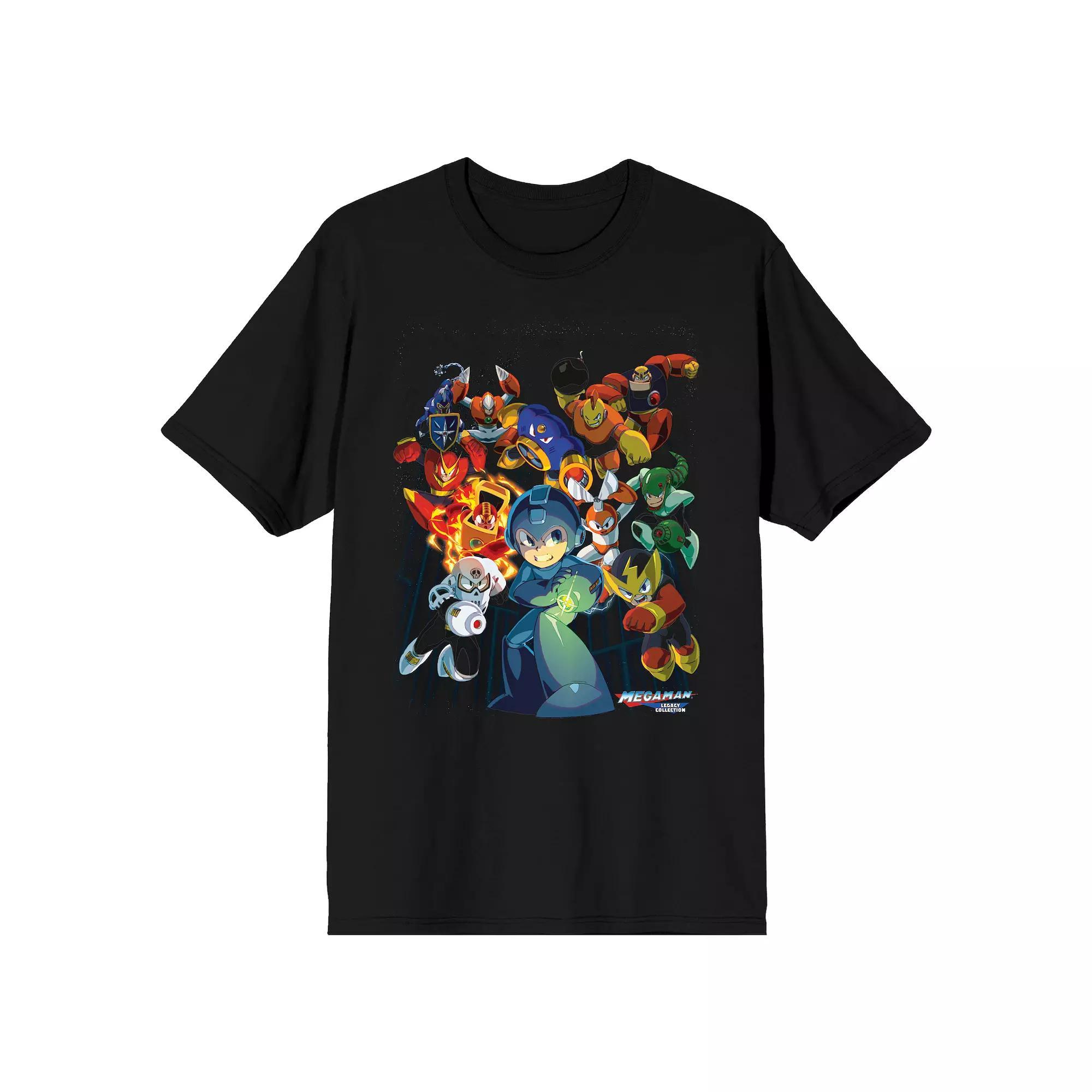 Men's Capcom MegaMan Tee, Size: Small, Black Product Image