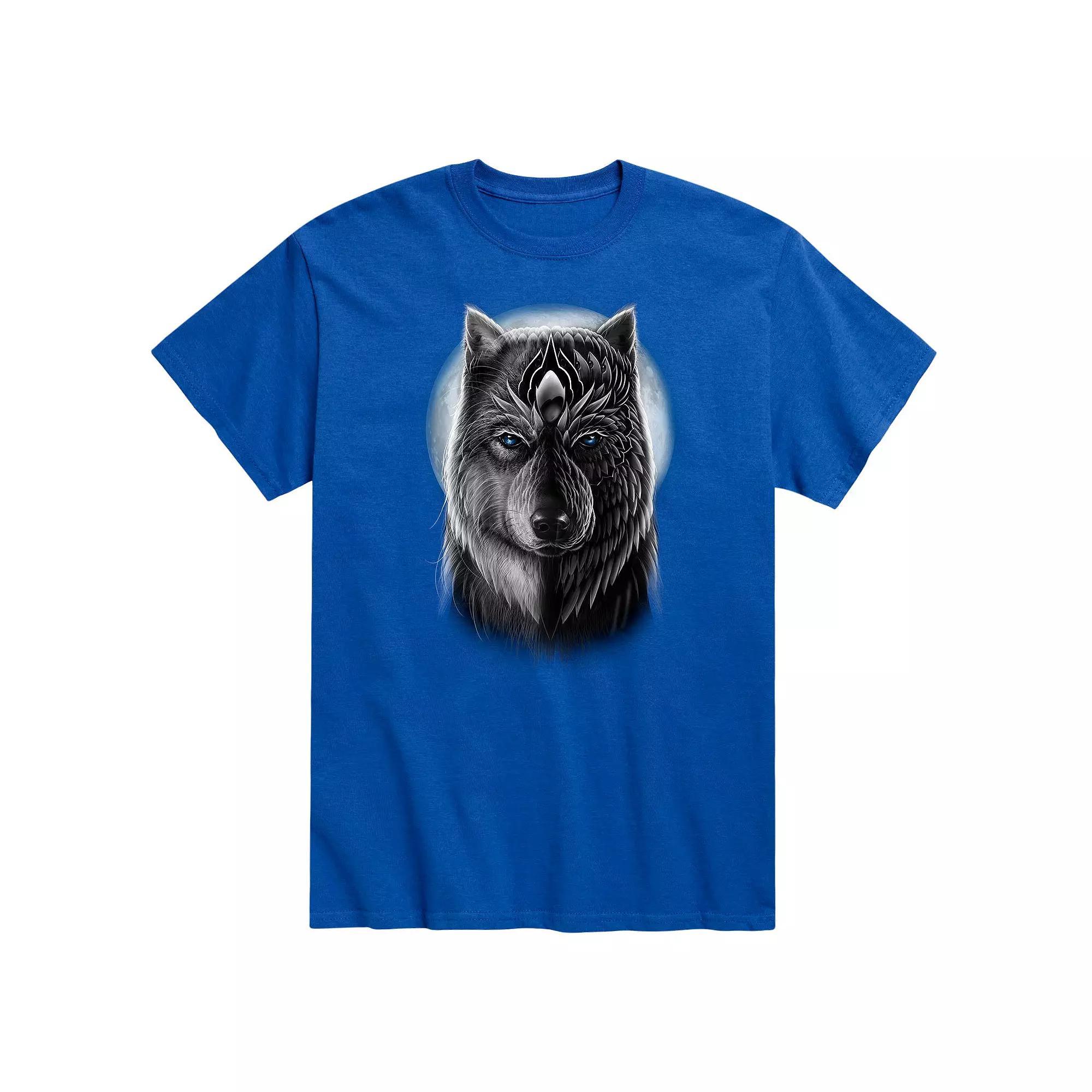 Men's Bio Wolf Graphic Tee, Size: XXL, Blue Product Image