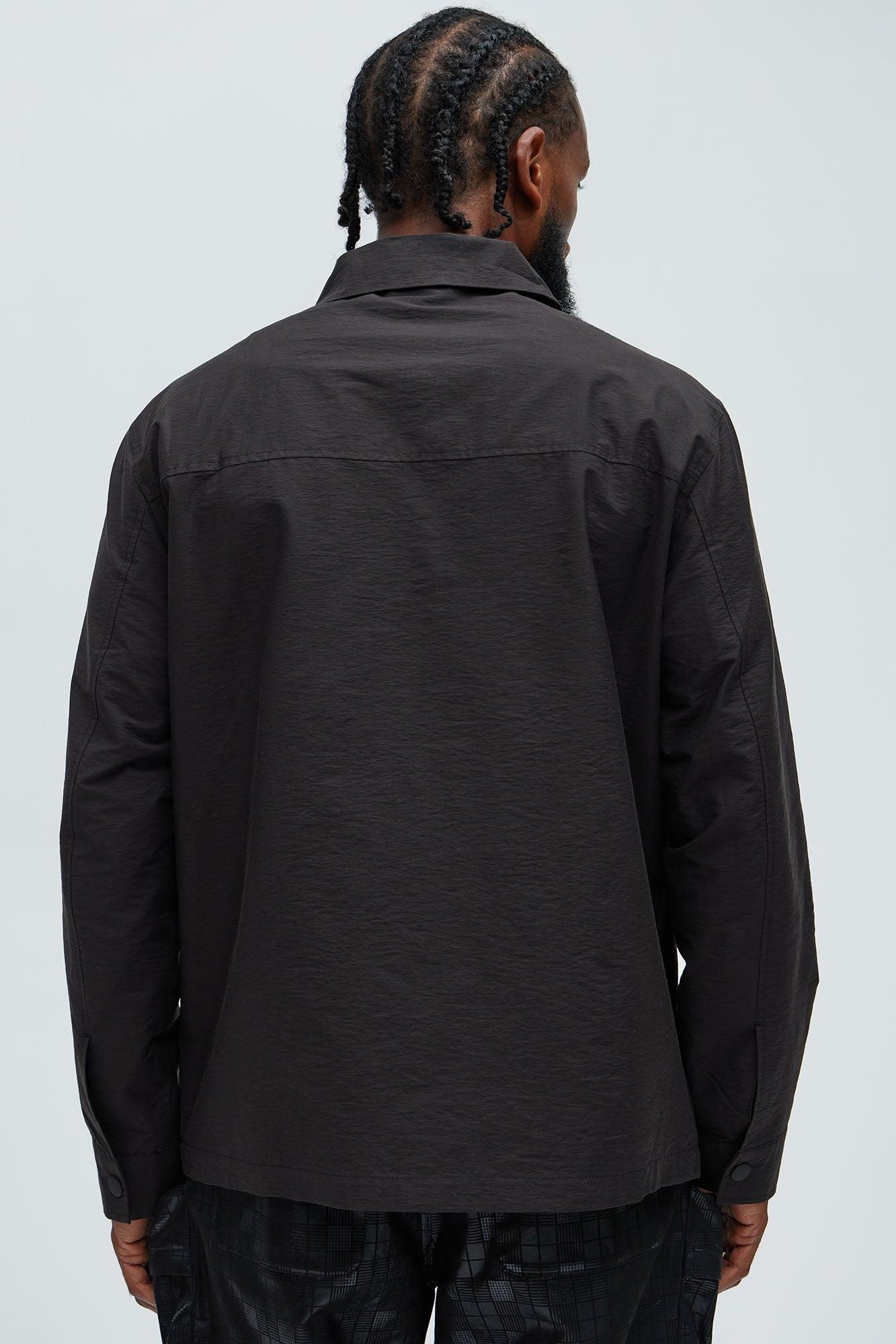 Top Tech Button Up Shirt - Black Product Image