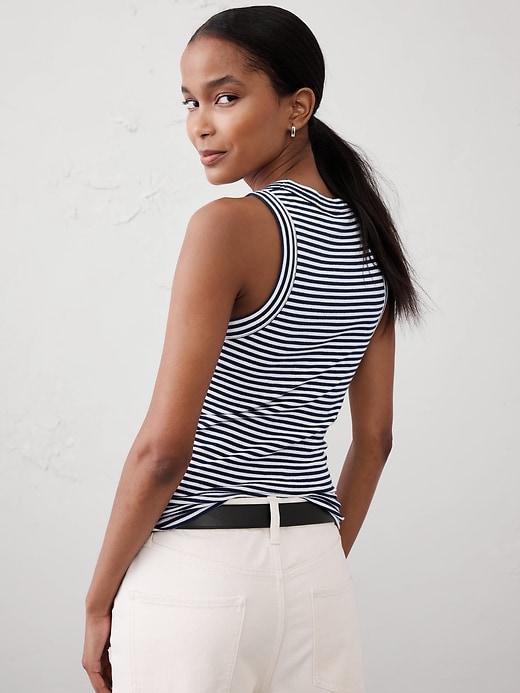 Ribbed Racer Tank Product Image