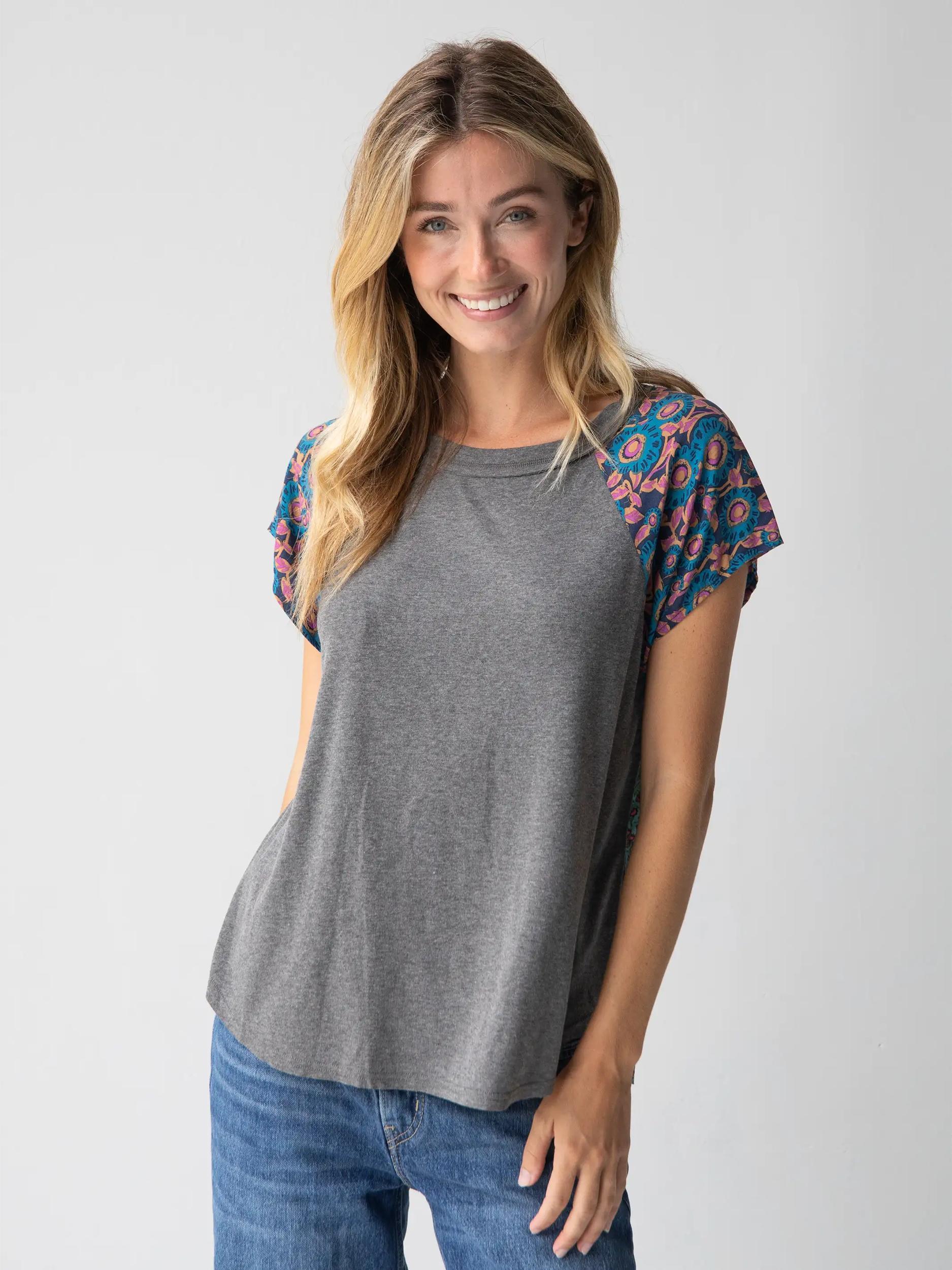 Daphne Mixed Print Top Product Image