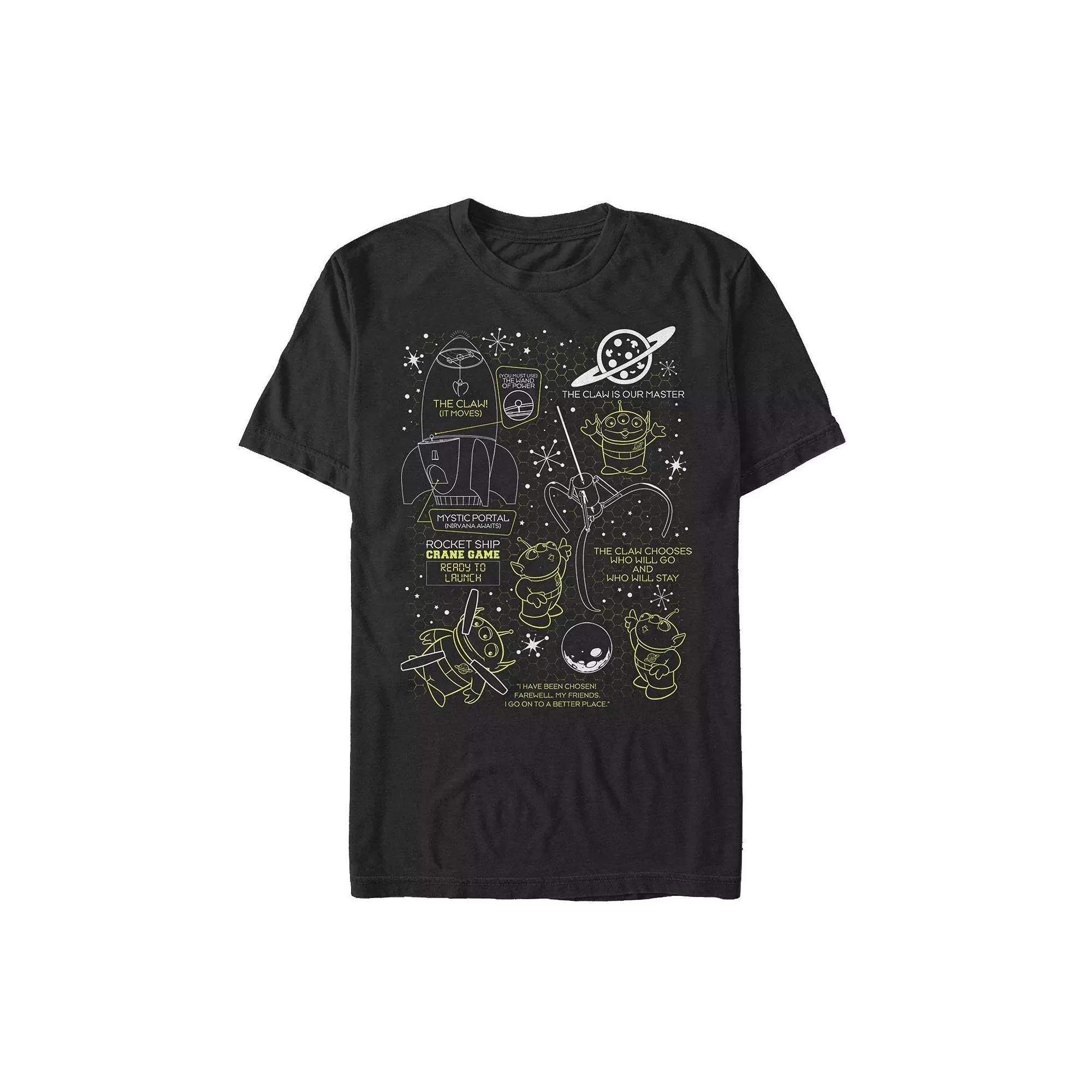 Disney / Pixars Toy Story Alien Mens Outline Claw Master Tee Product Image