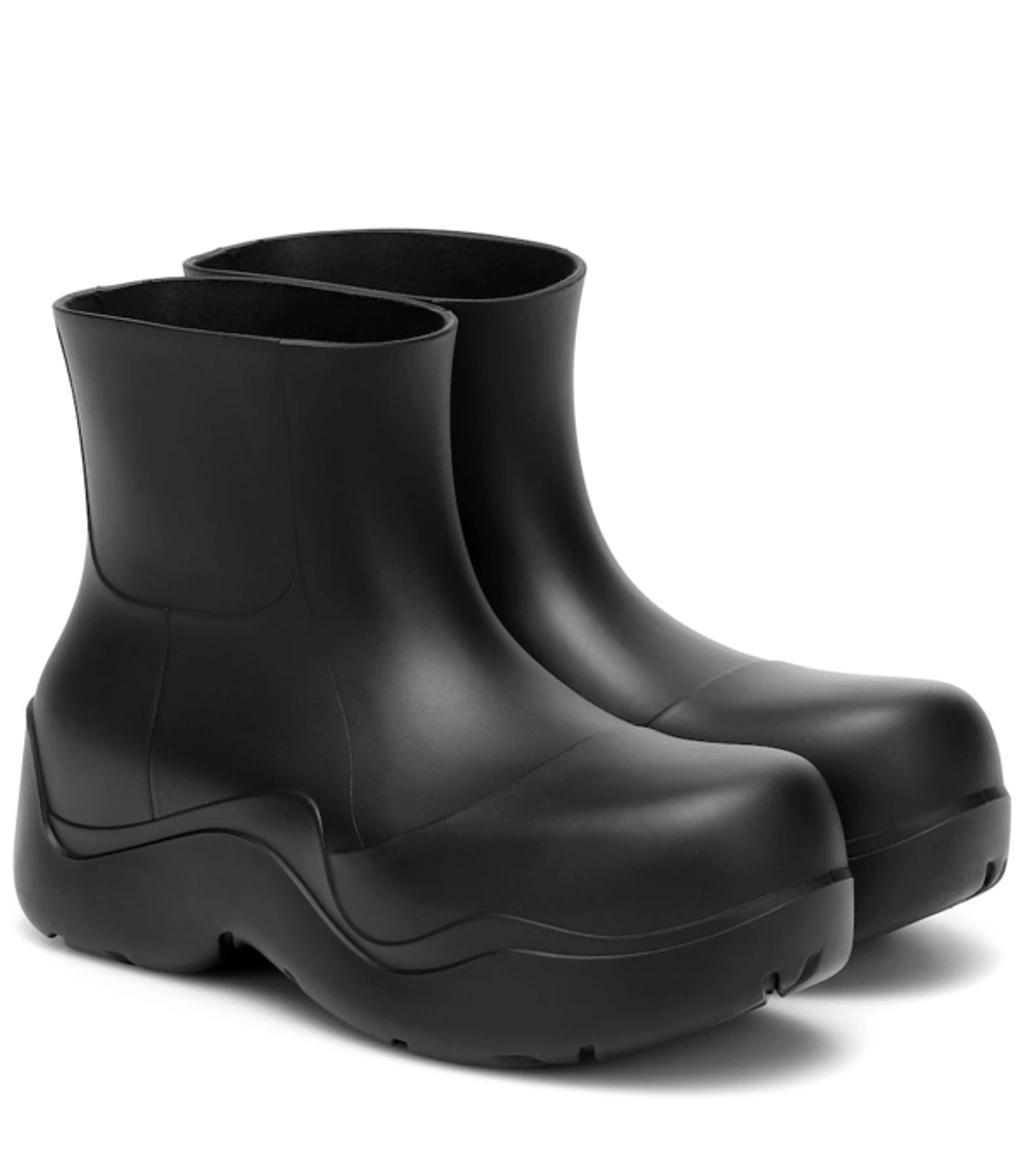 BOTTEGA VENETA The Puddle Biodegradable-rubber Ankle Boots In Black Product Image