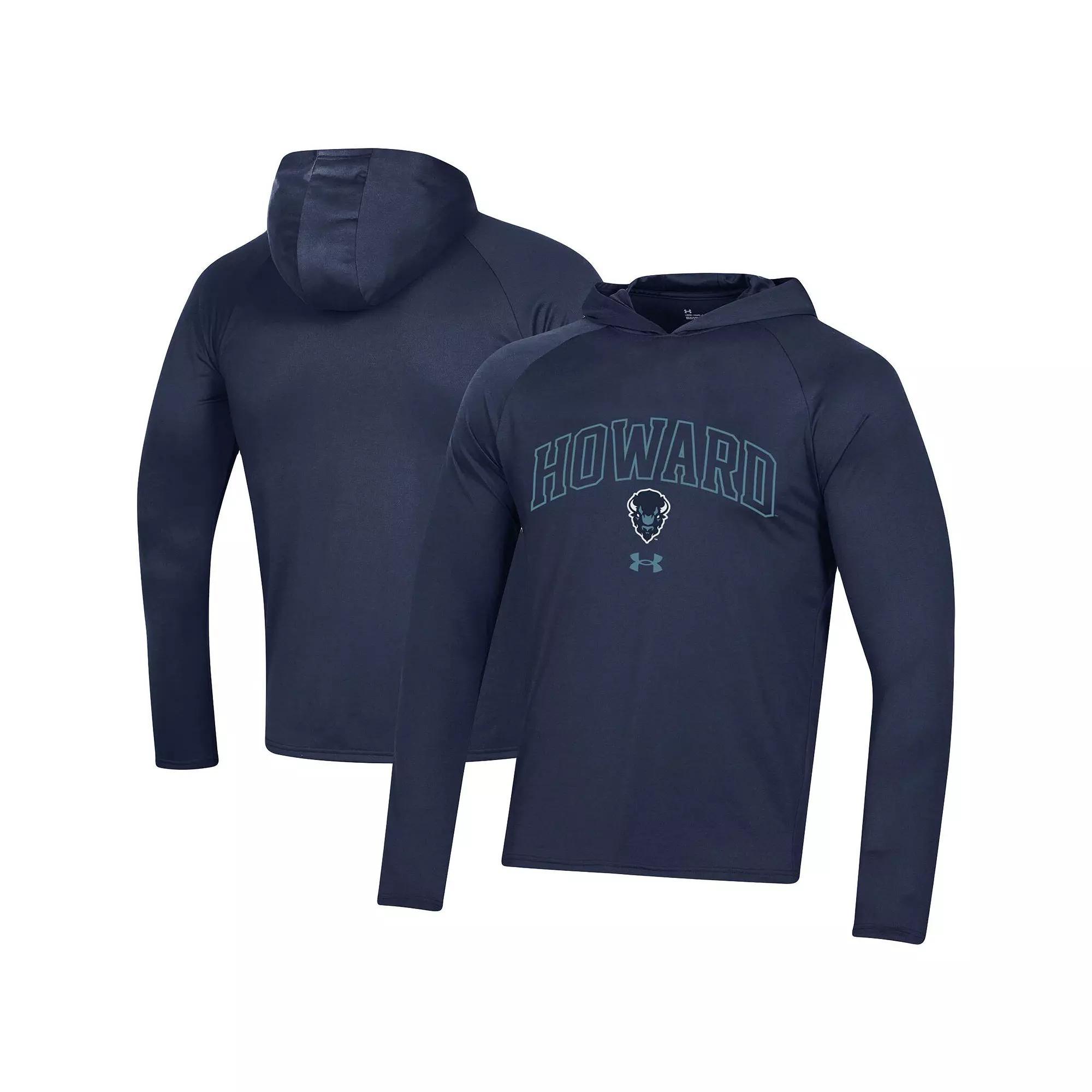 Men's Under Armour Red Maryland Terrapins 2023 Sideline Tech Hooded Raglan Long Sleeve T-Shirt,  Product Image