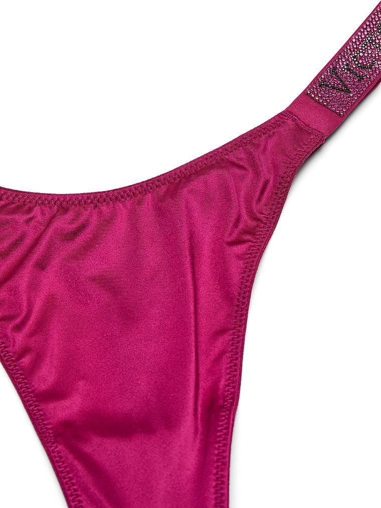 Logo Shine Strap Thong Panty Product Image