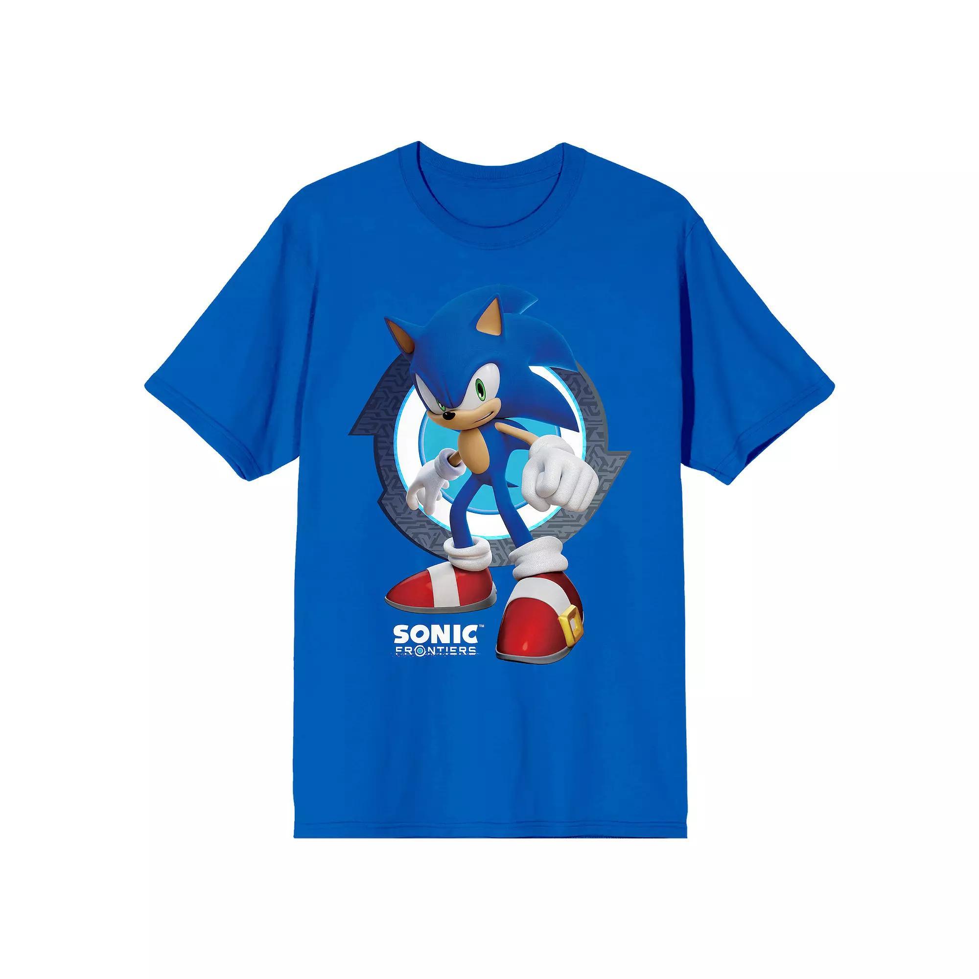 Men's Sonic Frontiers Videogame Graphic Tee, Size: Small, Blue Product Image