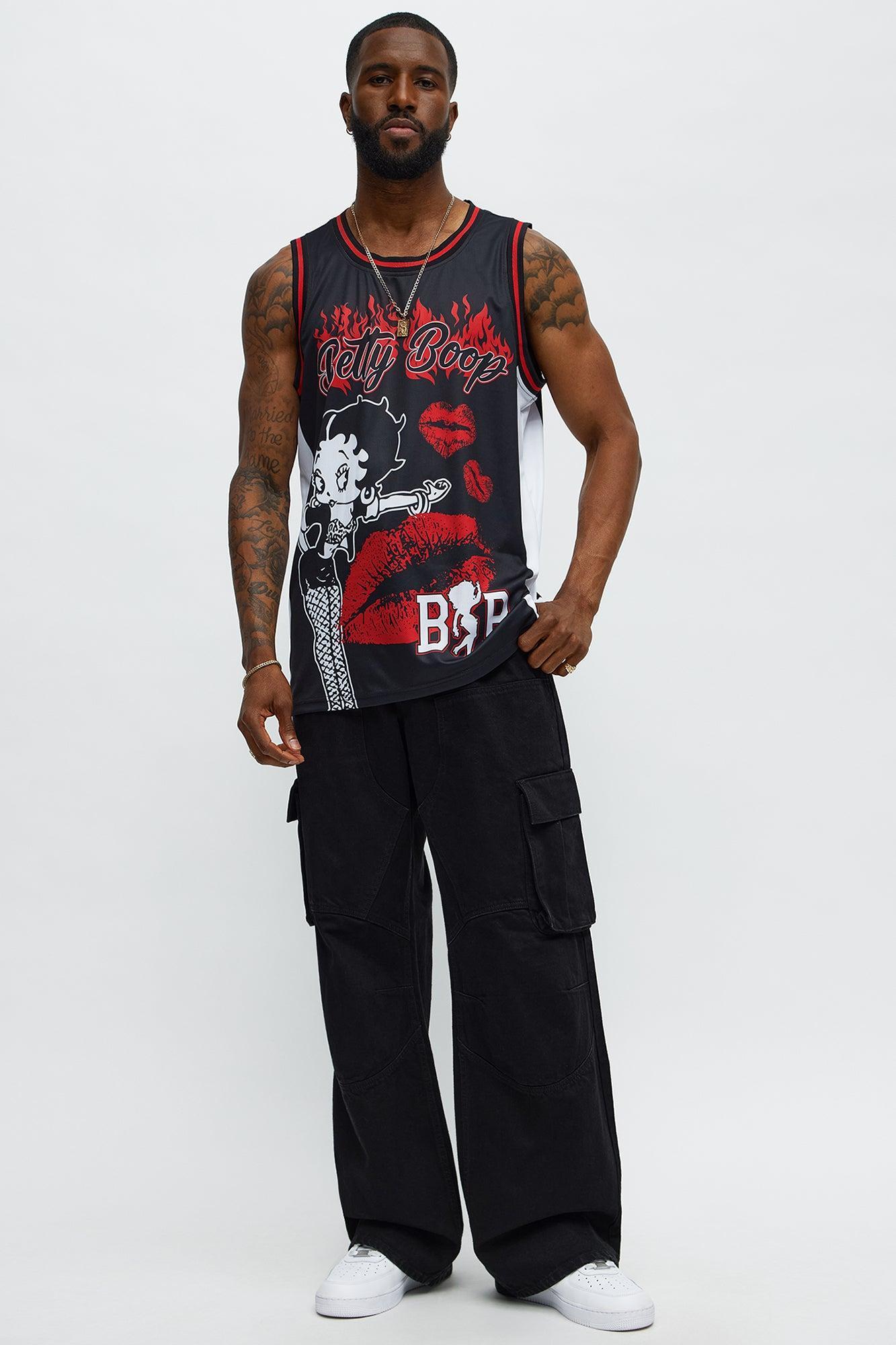 Betty Boop Sleeveless Jersey - Black/combo Product Image