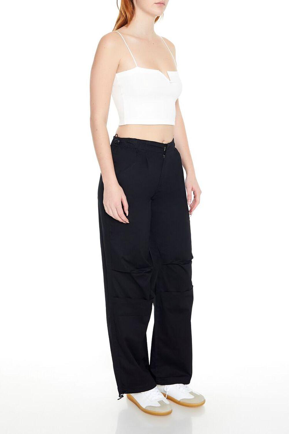 Toggle Drawstring Poplin Joggers | Forever 21 Product Image