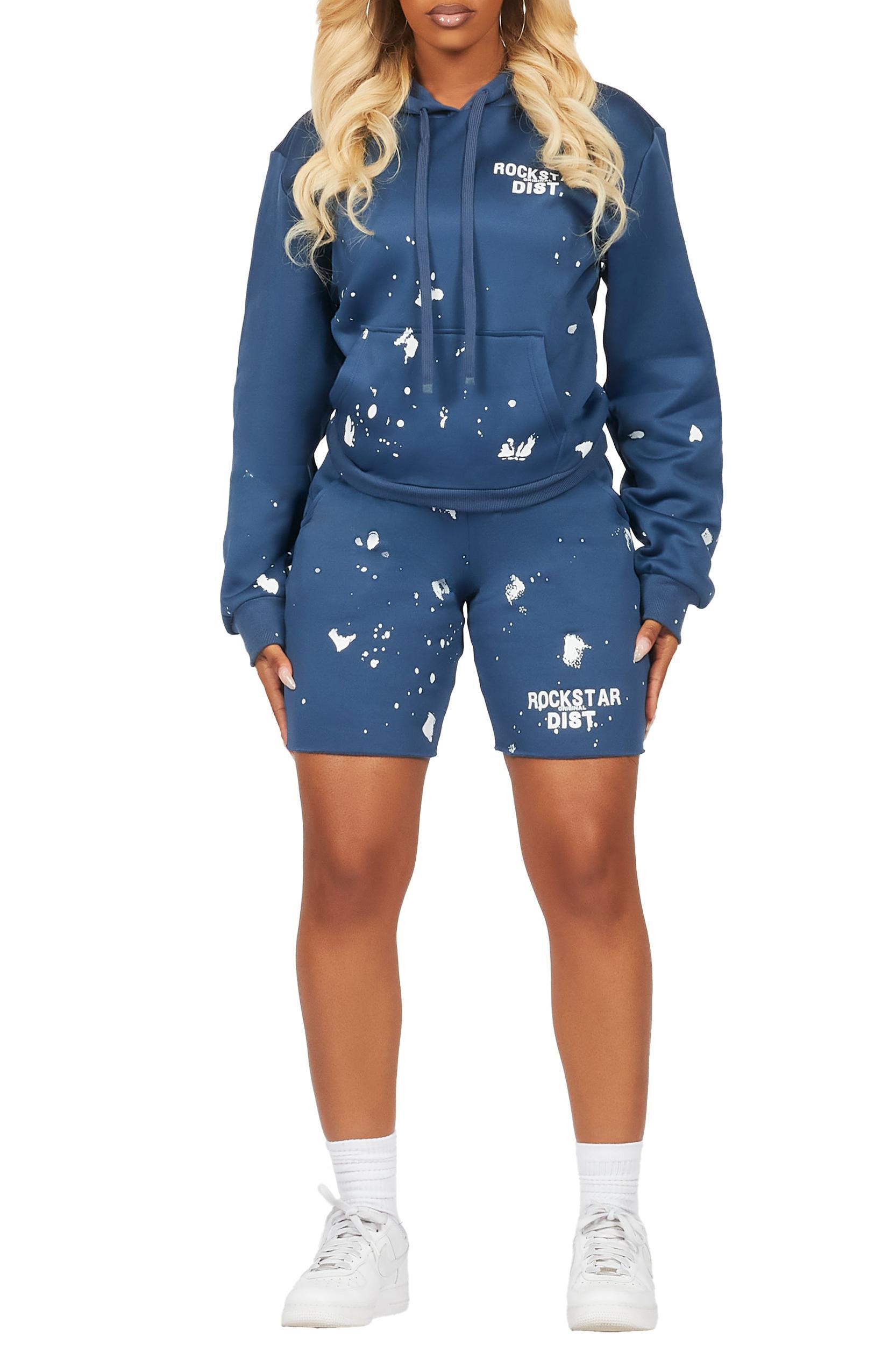 Just Between Us Navy Short Set Female Product Image