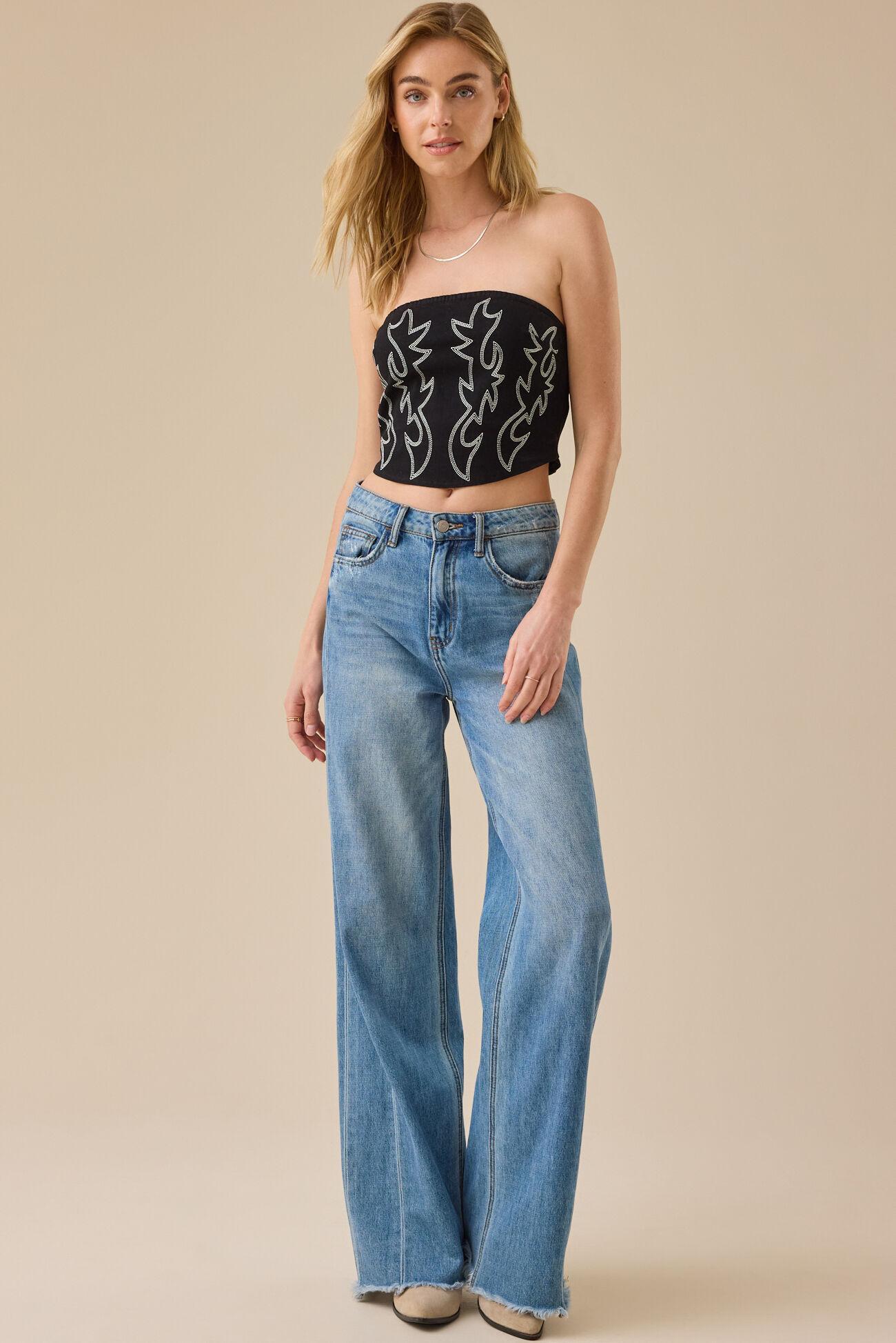Mae Denim Tube Top Product Image
