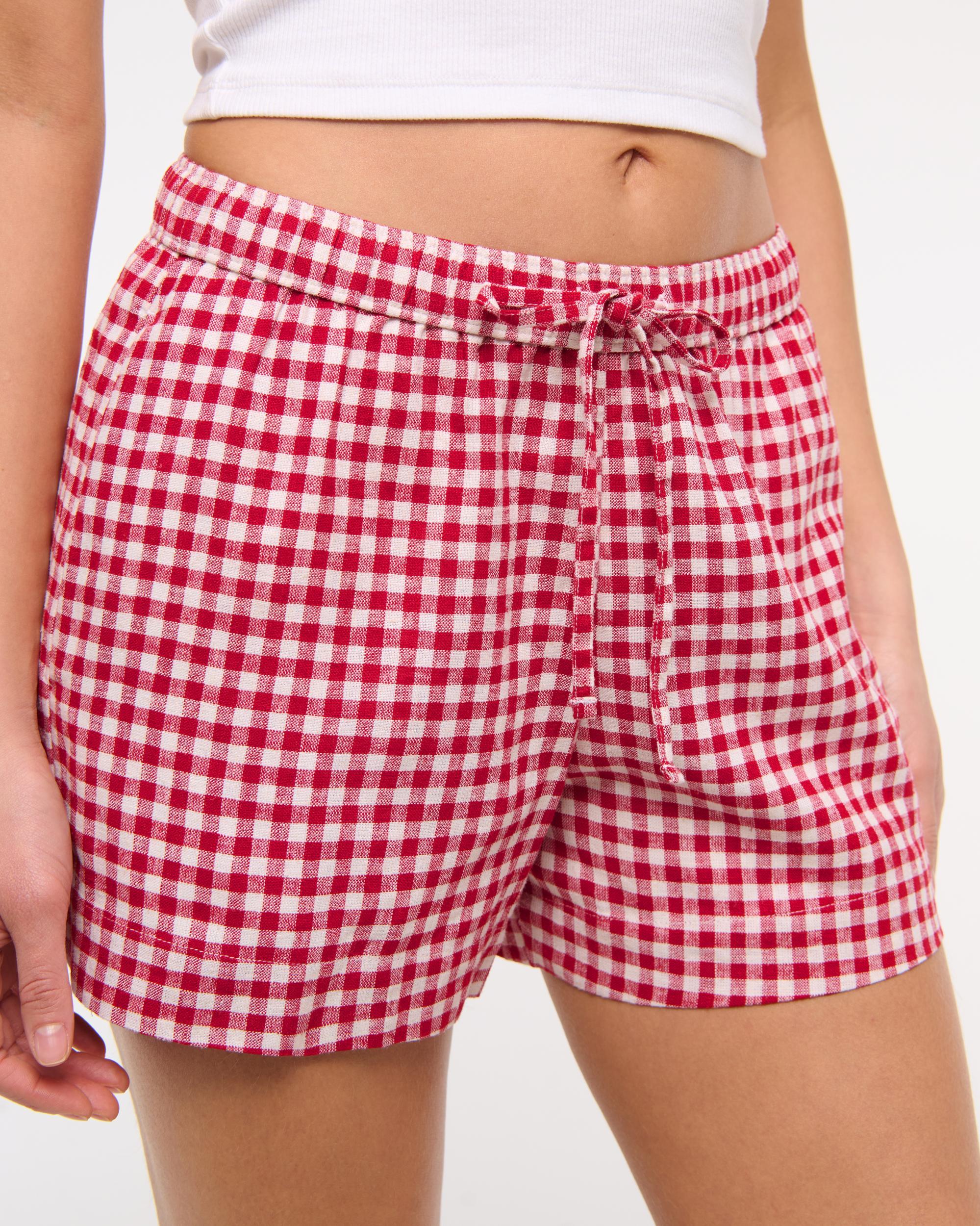 Mid Rise Linen-Blend Pull-On Short Product Image