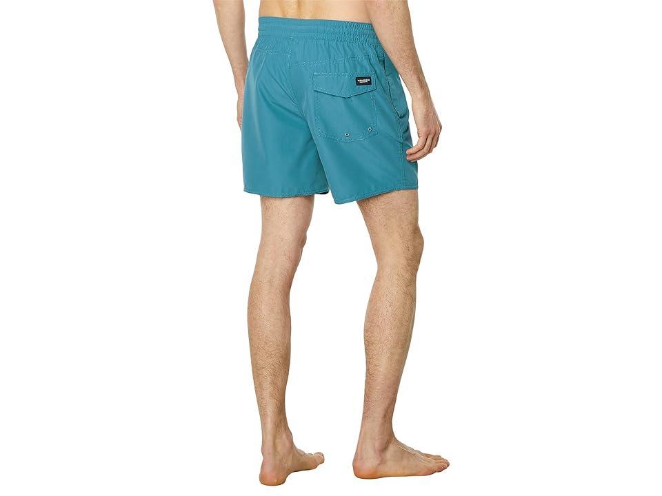 Volcom Lido Solid 16 Trunks (Aged Indigo) Men's Swimwear Product Image