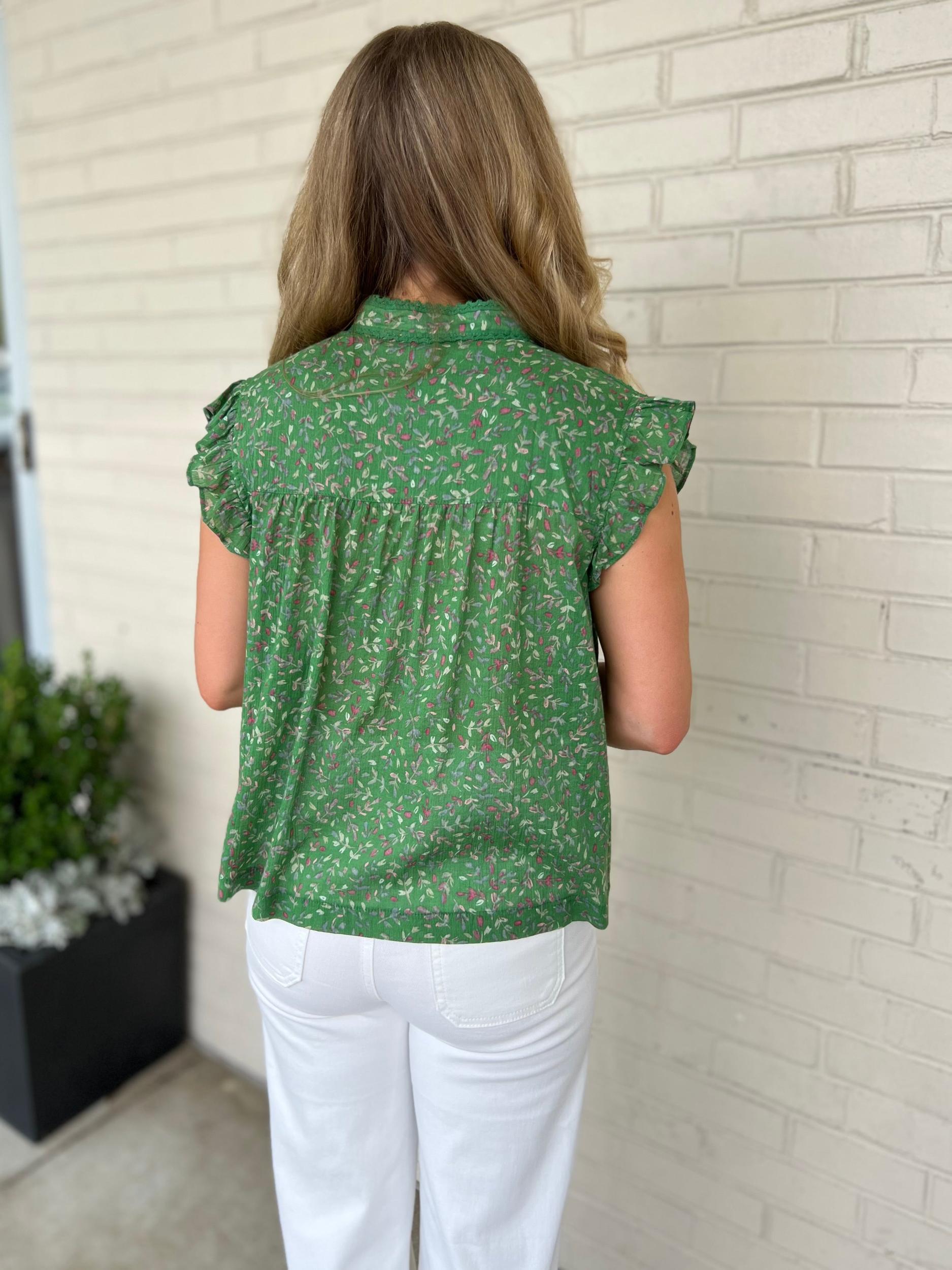 Brooklyn Ruffle Tie Front Top Product Image