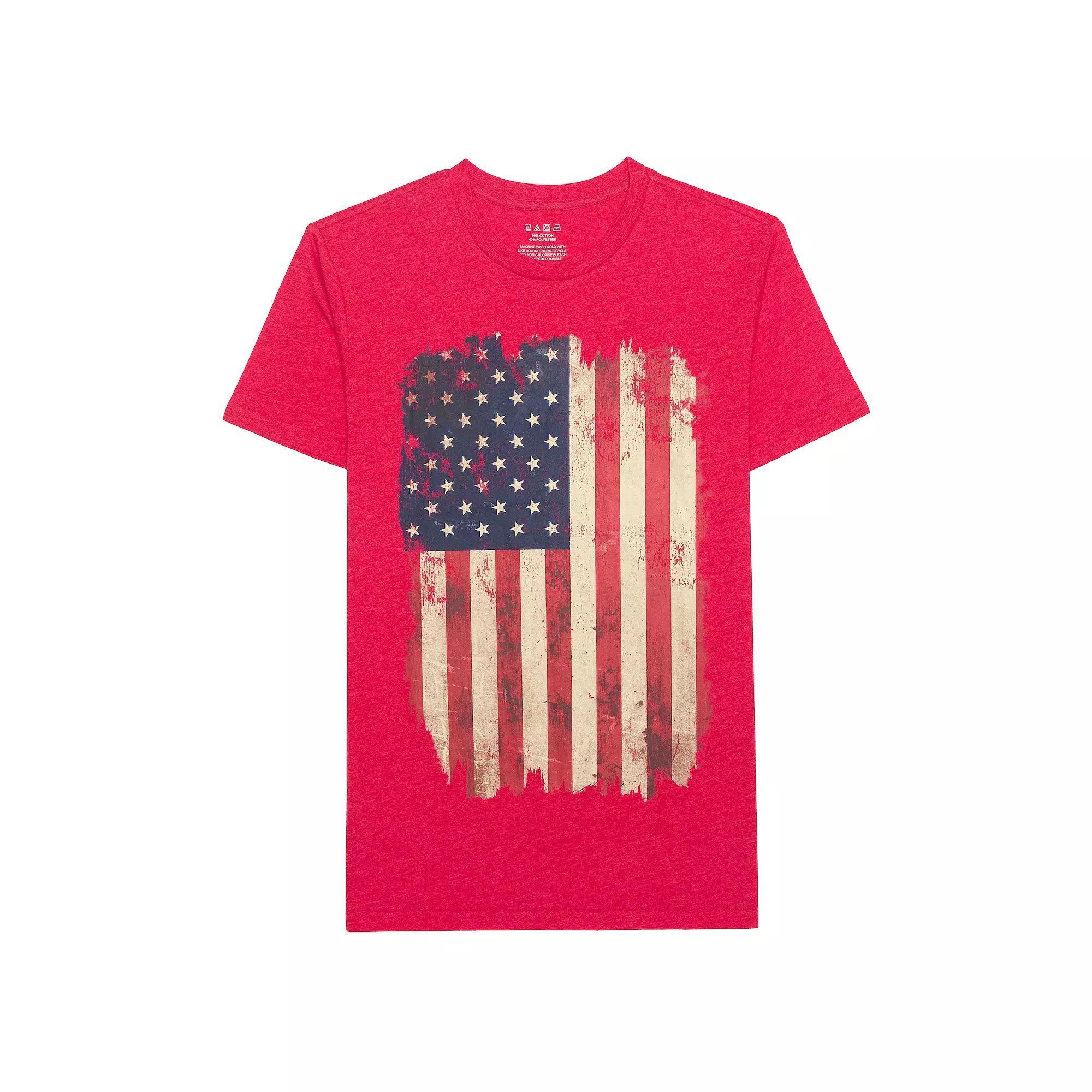 Men's American Stars Graphic Tee, Size: XXL, Red Product Image