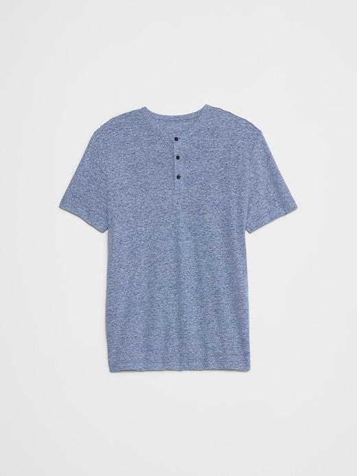 Linen-Blend Henley Product Image