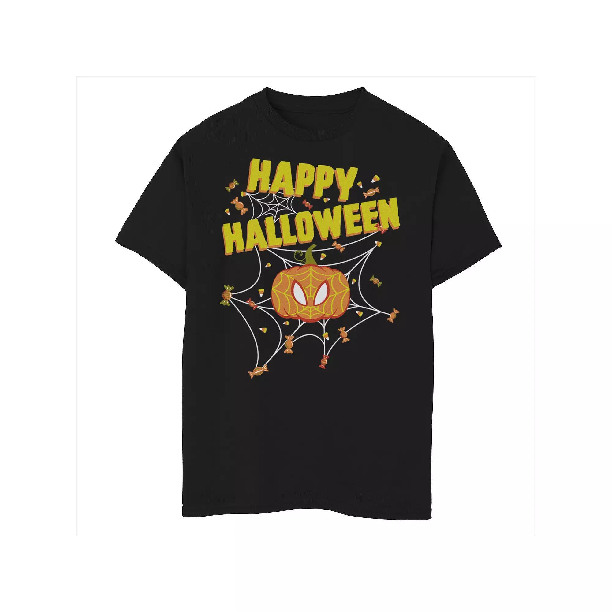Boys 8-20 Marvel Spider-Man Pumpkin Happy Halloween Graphic Tee, Boy's,  Product Image