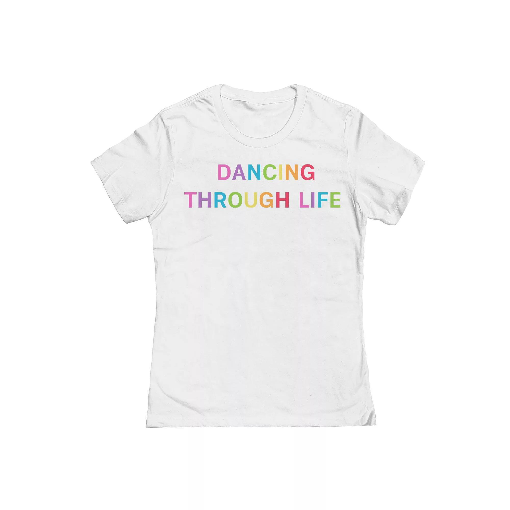 Junior's Grayson Threads The Label Dancing Through Life Pride Graphic Tee, Women's,  Product Image