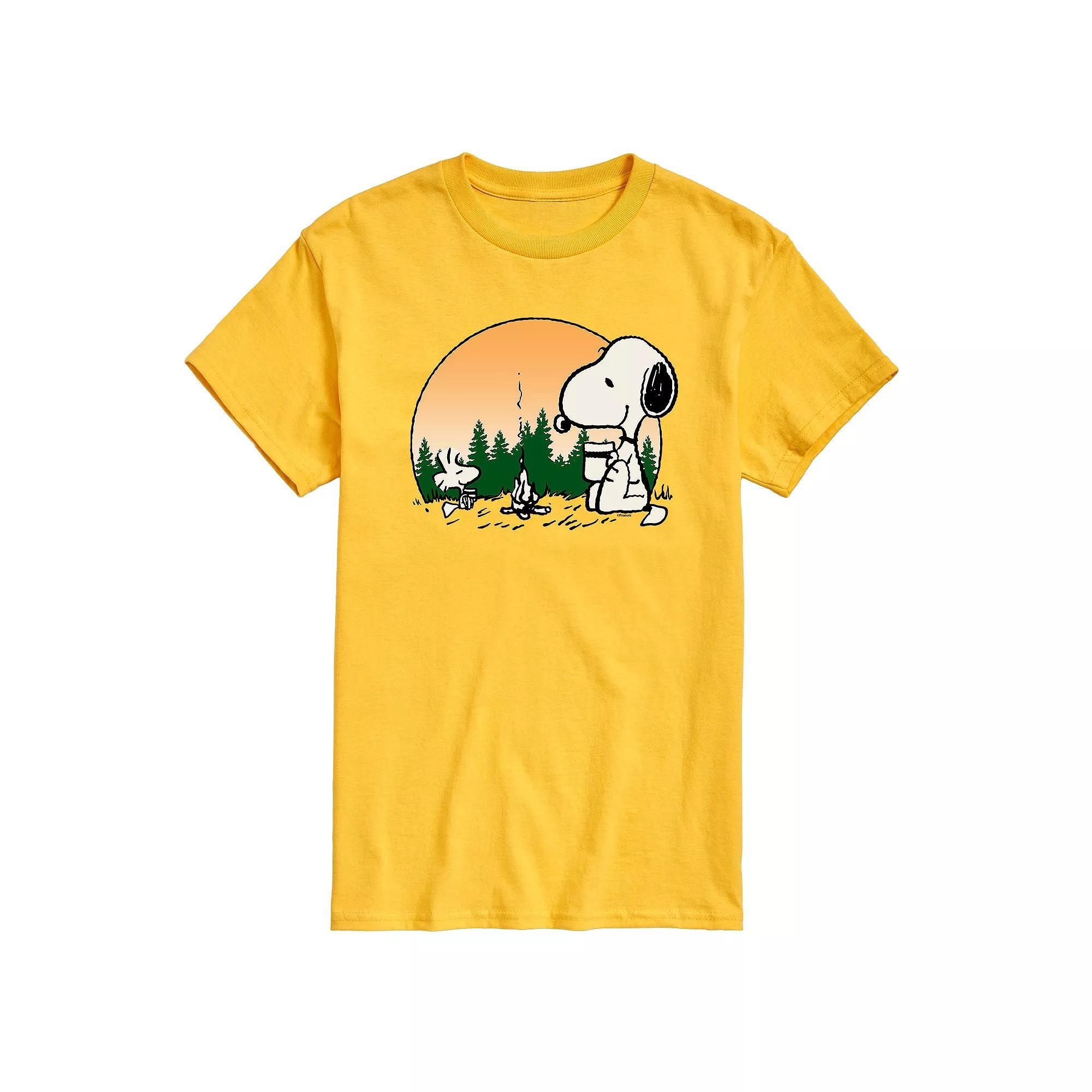 Men's Peanuts Campfire Mugs Tee,  Product Image