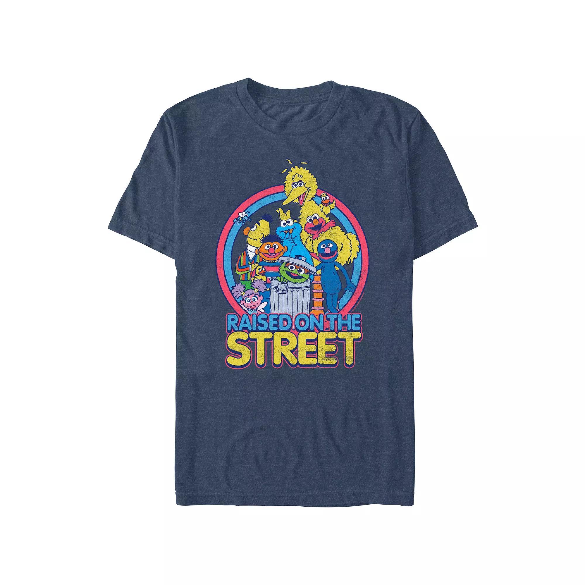 Men's Sesame Street Raised On The Street Graphic Tee,  Product Image