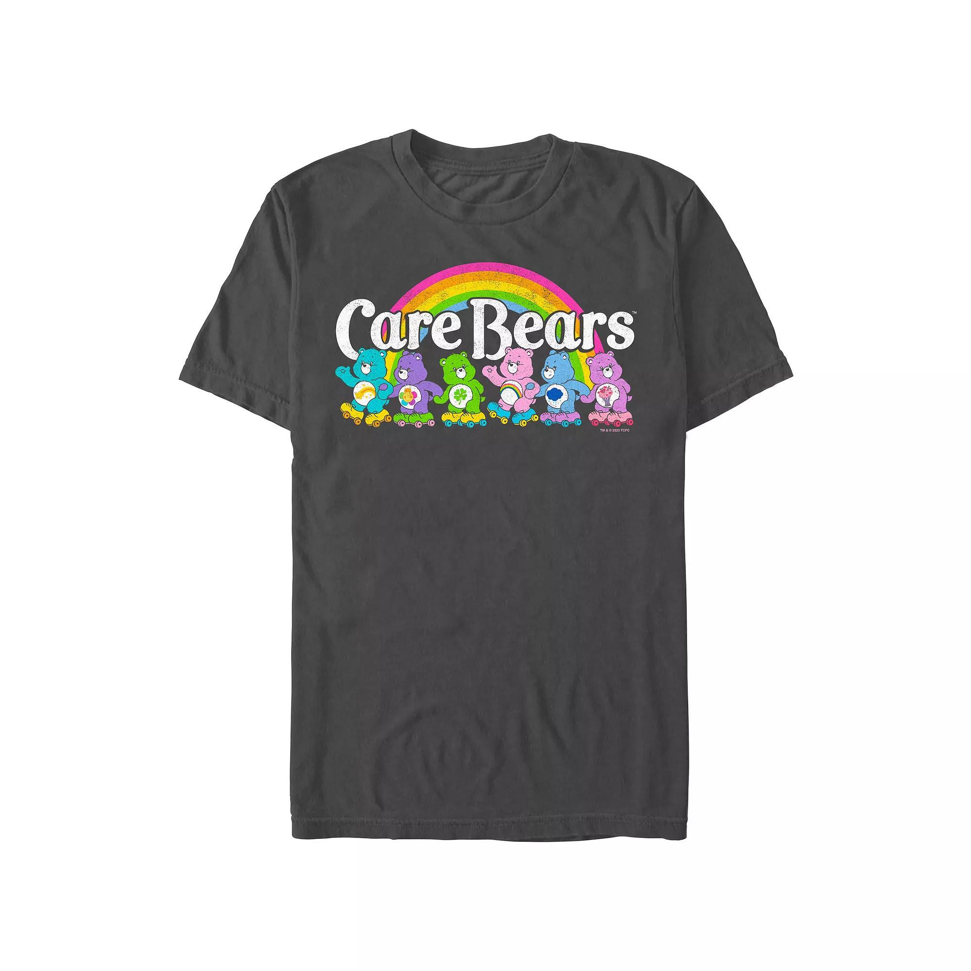 Men's Care Bears Roller Skating Graphic Tee, Size: XXL, Grey Product Image