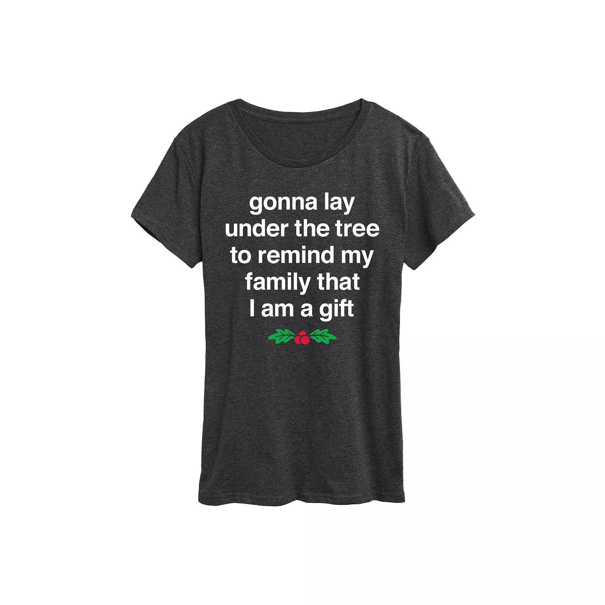 Women's Gonna Lay Under The Tree Graphic Tee, Girl's,  Product Image