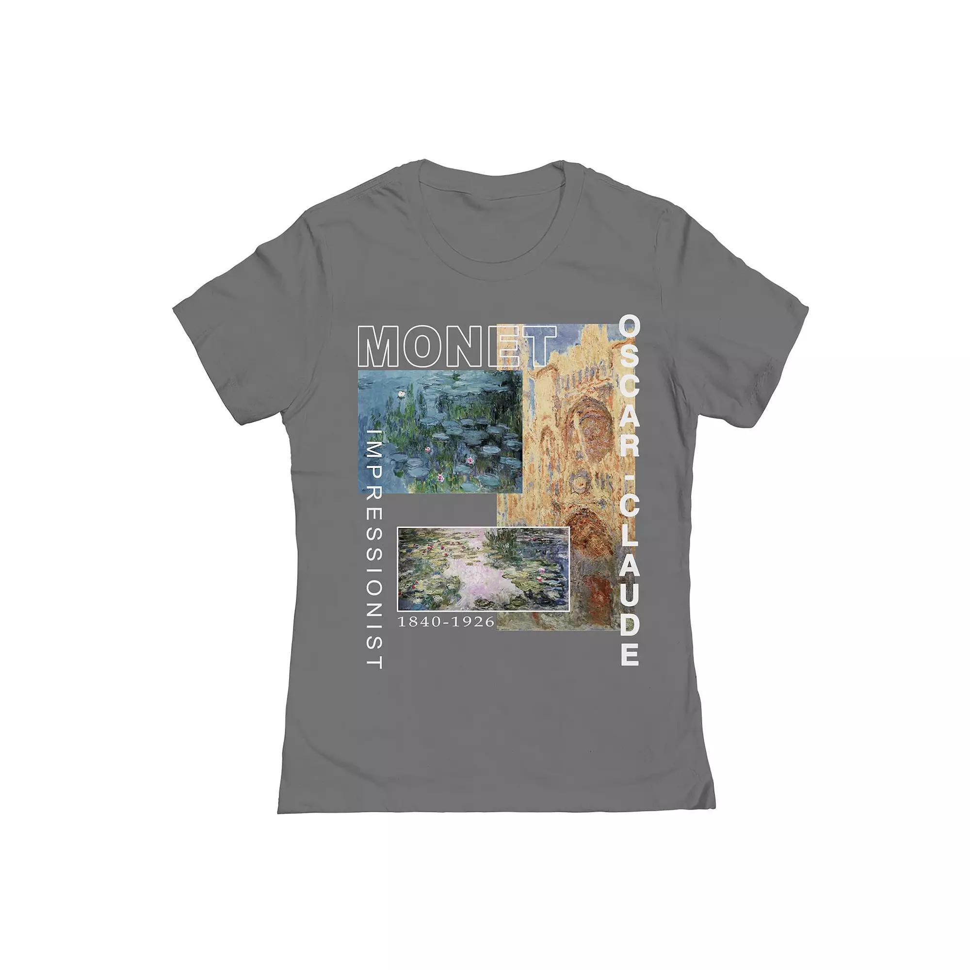 Juniors Monety Womens Graphic Tee, Girls Grey Product Image