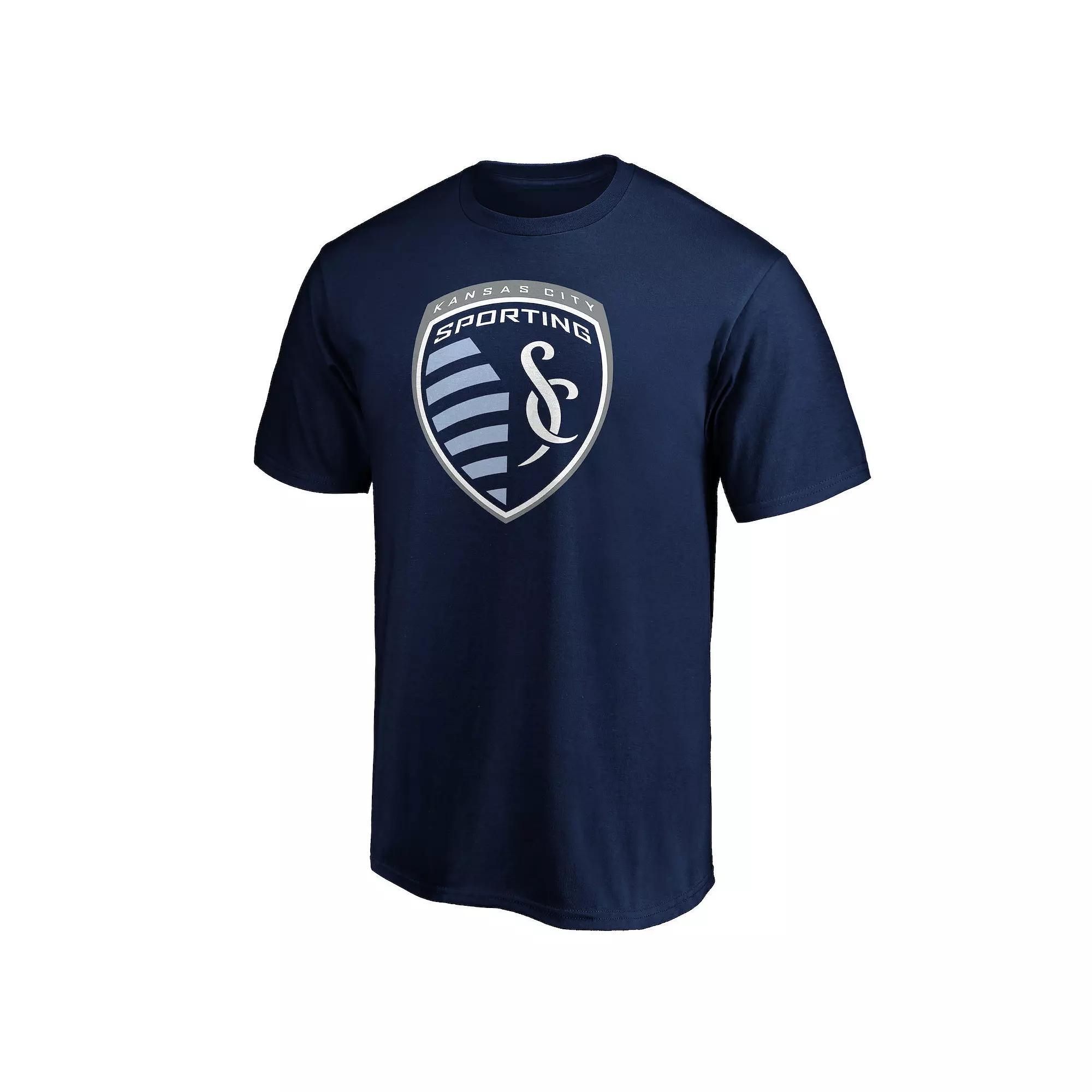 Men's Fanatics MLS Sporting Kansas City Classic Logo Graphic Tee, Size: Small, Blue Product Image