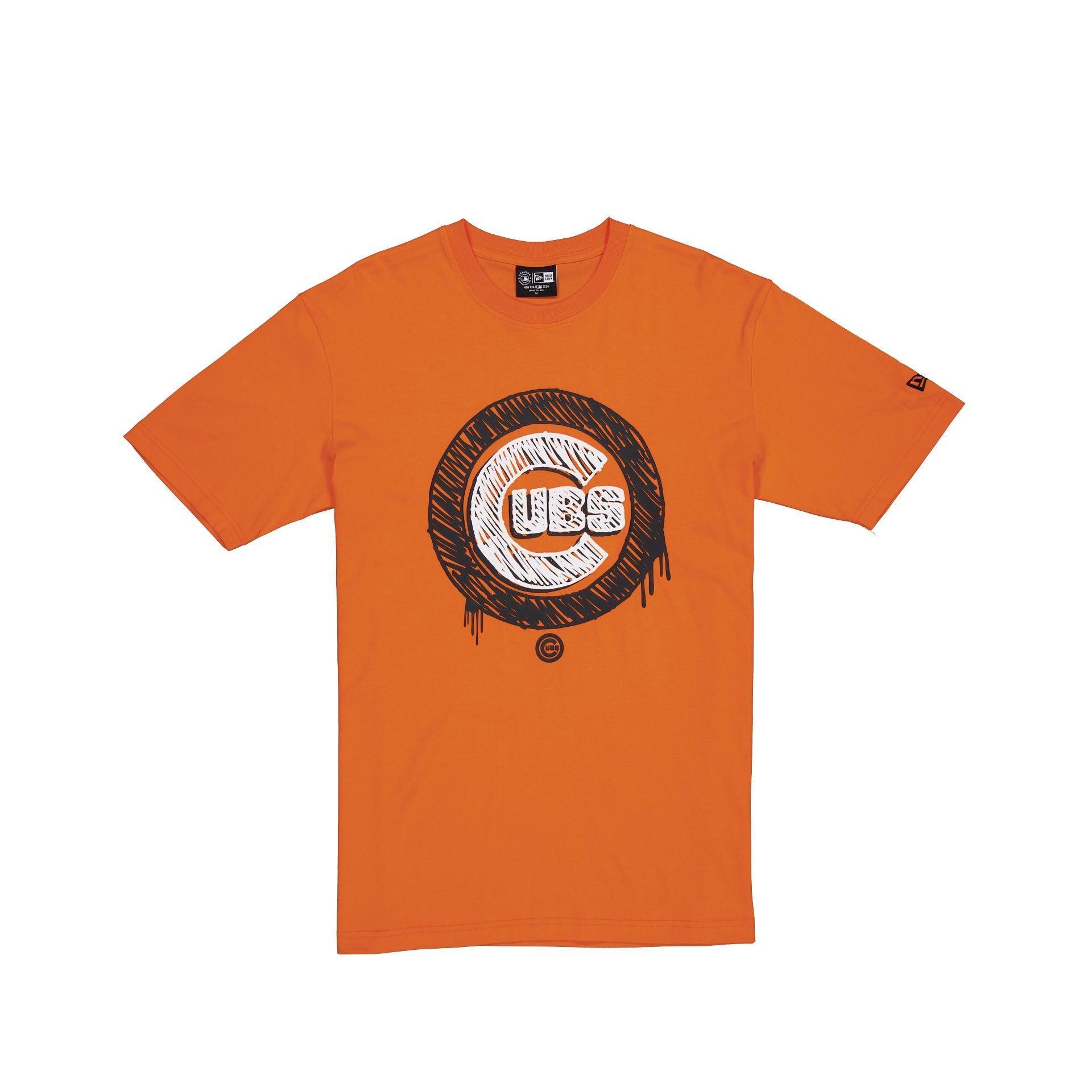 Chicago Cubs Hi Vis Doodle T-Shirt Male Product Image
