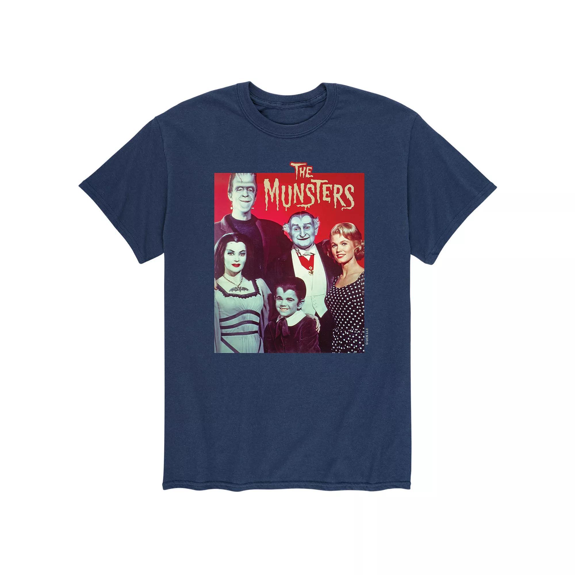 Men's The Munsters Portrait Tee, Size: XL, Blue Product Image