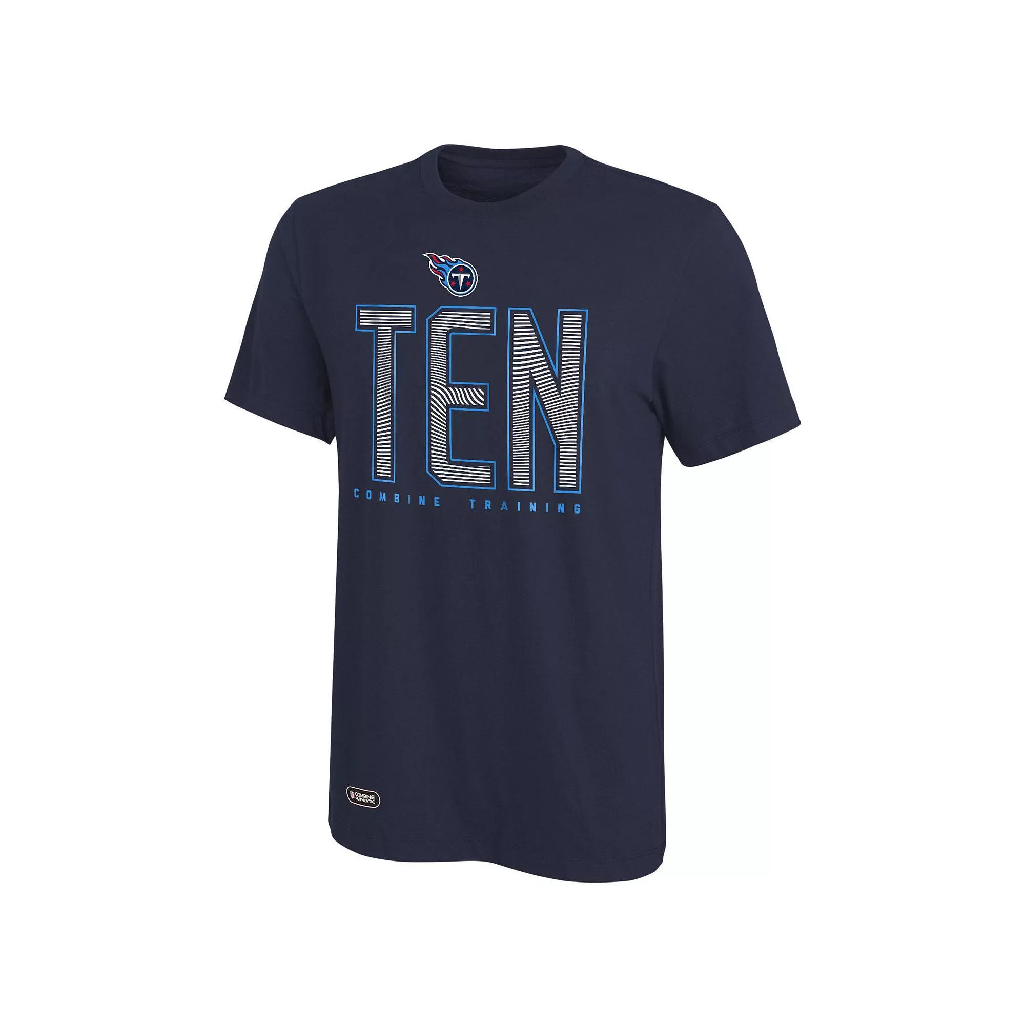 Men's Navy Tennessee Titans Record Setter T-Shirt,  Product Image