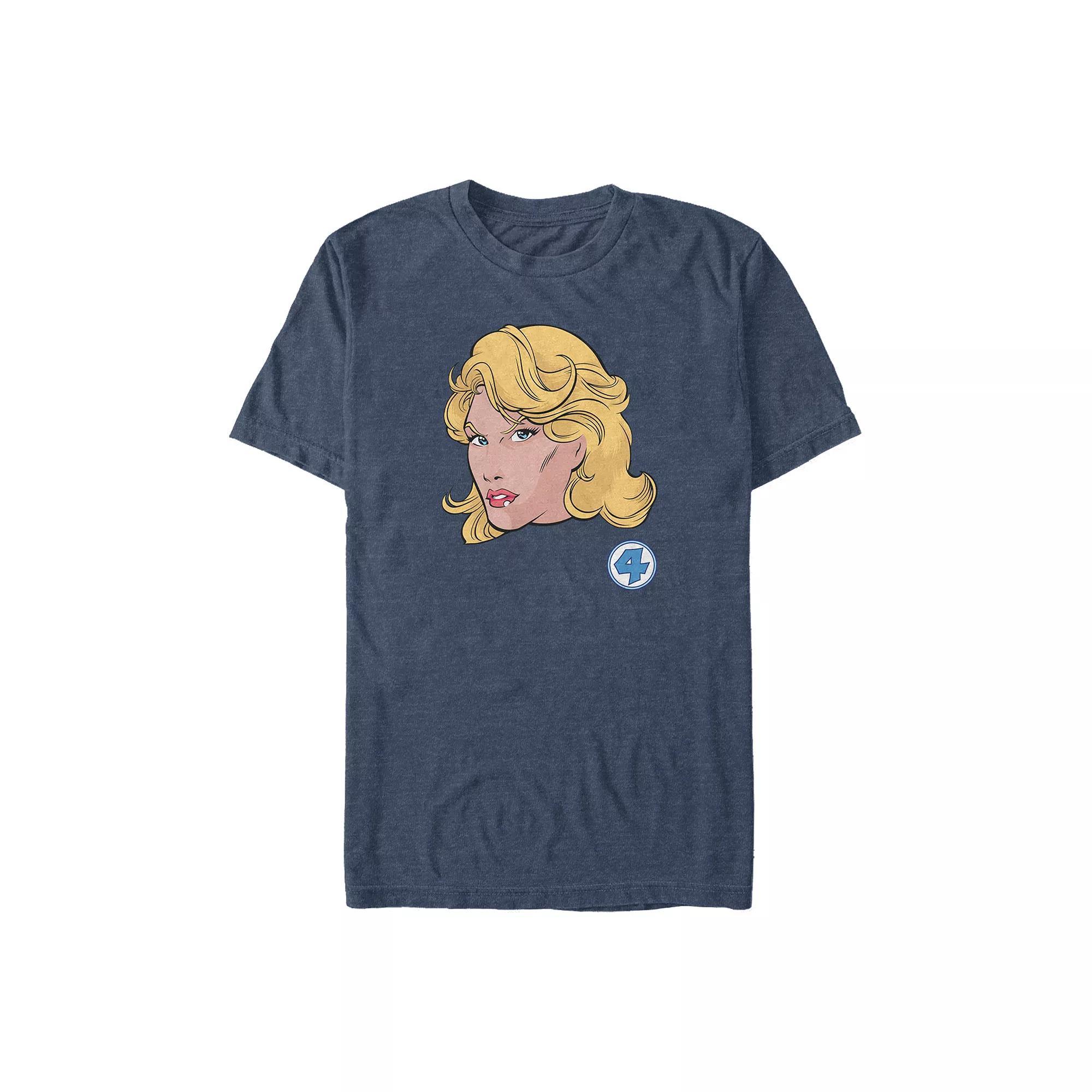 Big & Tall Marvel Fantastic Four Invisible Girl Face Graphic Tee, Men's,  Product Image