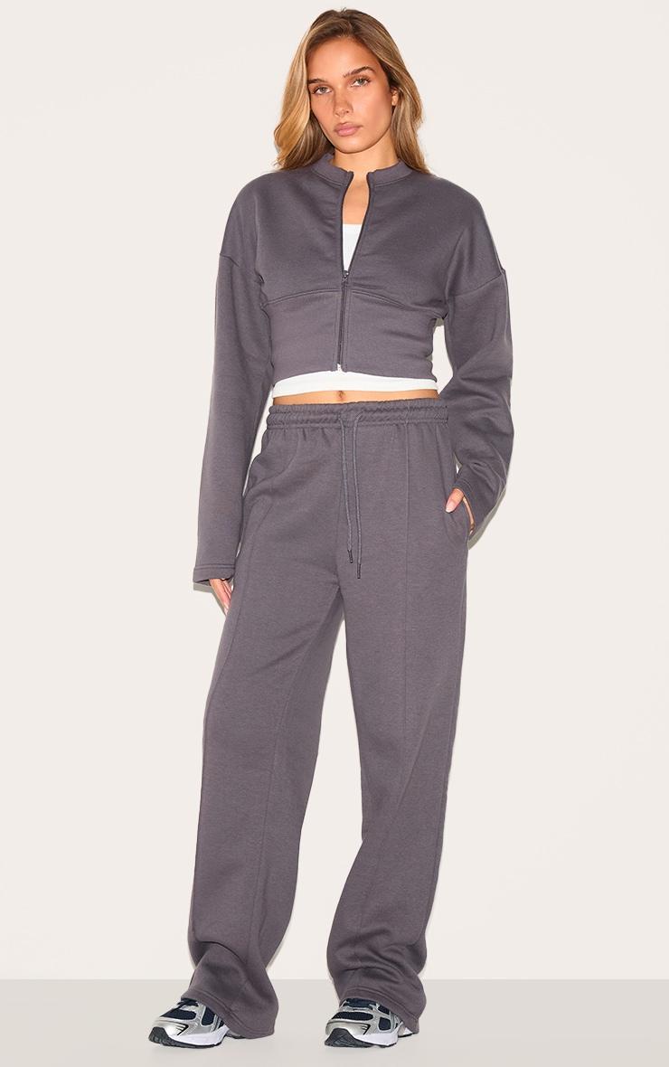 Charcoal Extreme Cinched Waist Sweatshirt Product Image