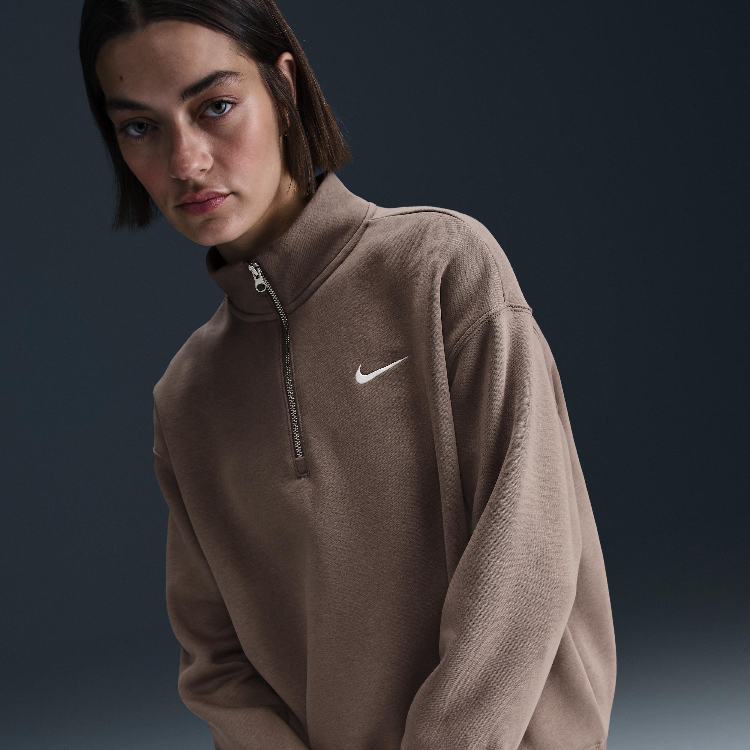 Women's Nike Sportswear Phoenix Fleece Oversized 1/4-Zip Sweatshirt Product Image