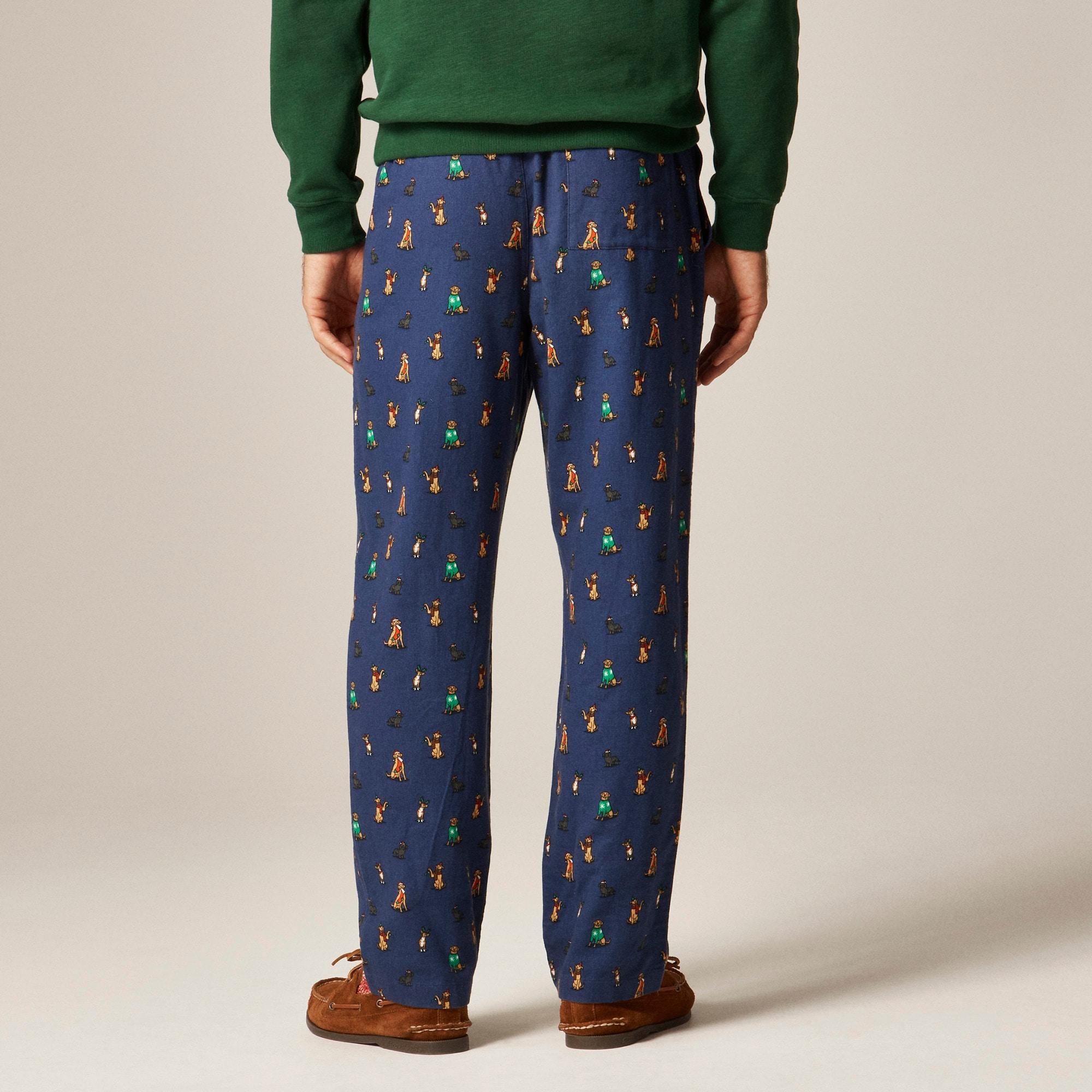 Flannel pajama pant in print Product Image