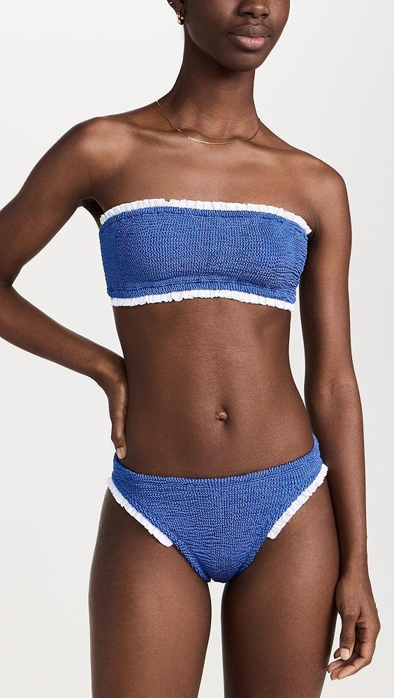 Hunza G Tracey Frill Bikini Set | Shopbop Product Image