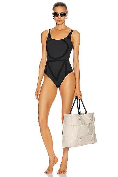 Toteme Positano Swim in Gray Product Image