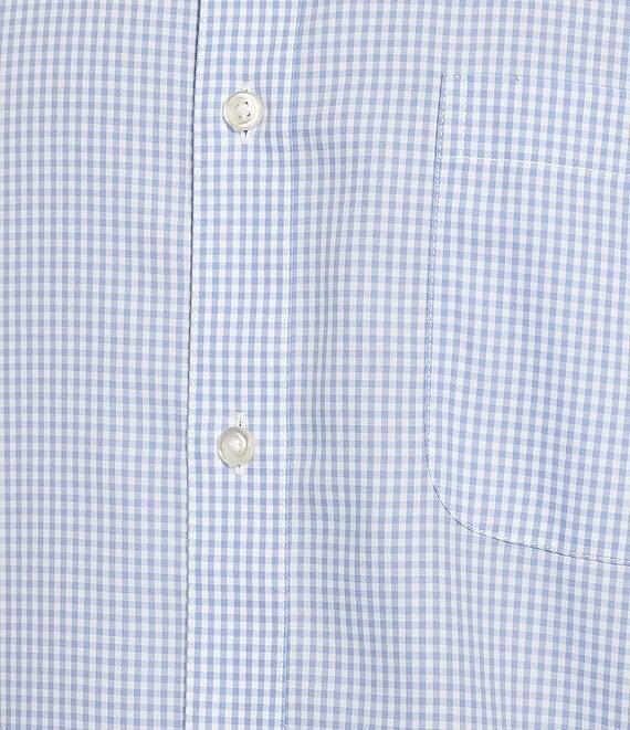 Gold Label Roundtree & Yorke Non-Iron Long Sleeve Small Checked Print Sport Shirt Product Image