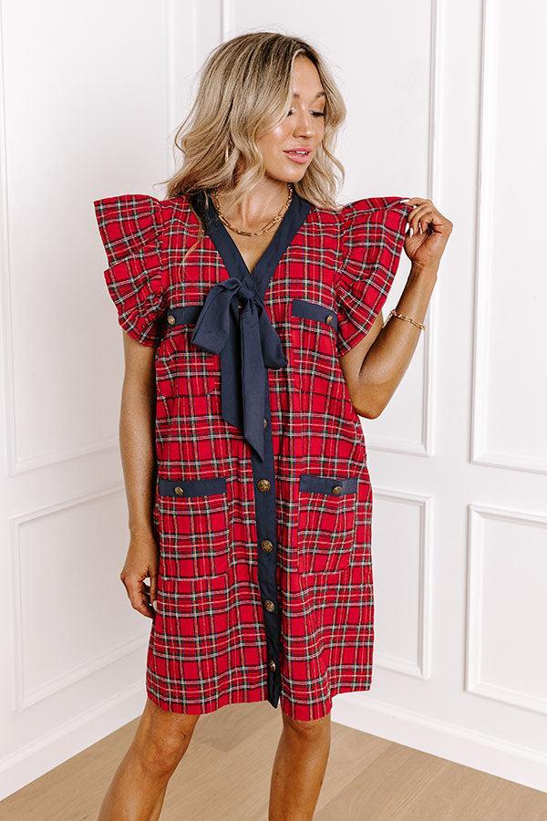 Pretty In Plaid Mini Dress Product Image