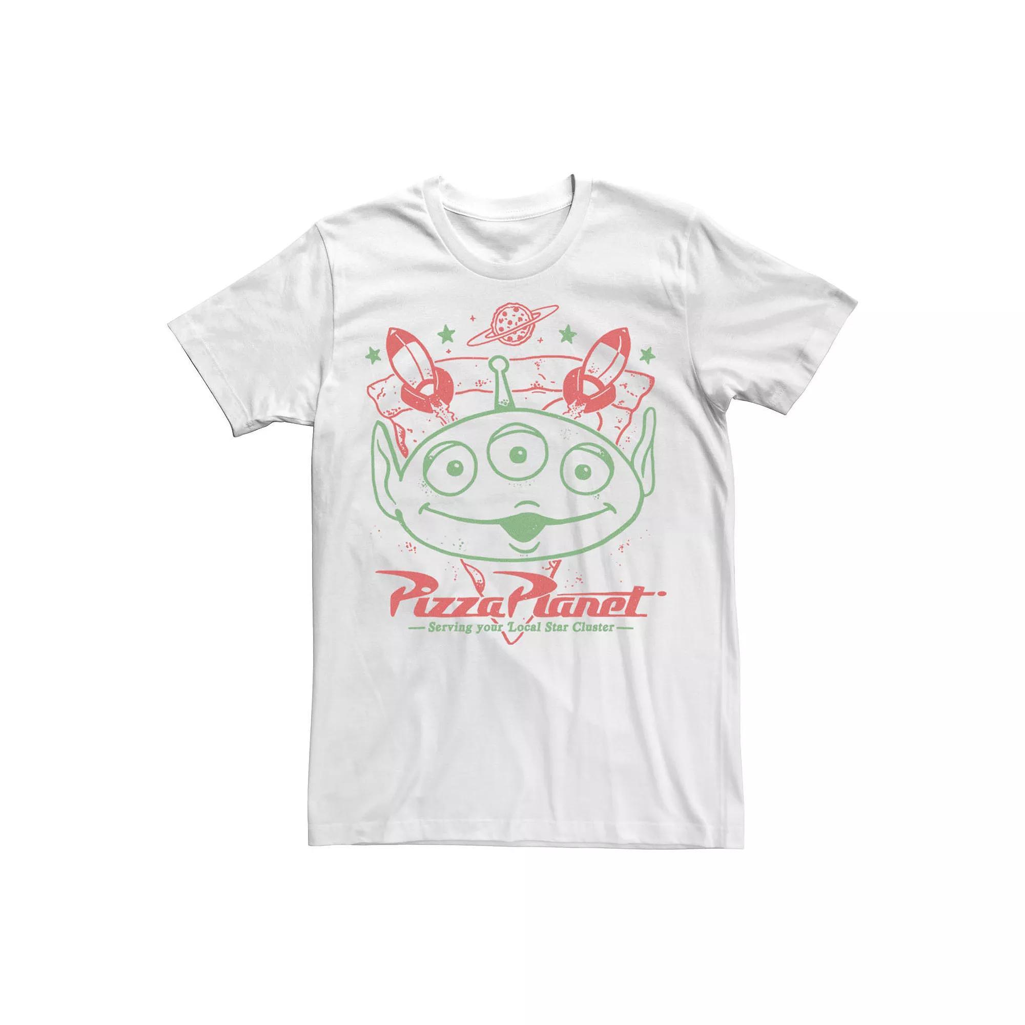 Men's Toy Story Alien Pizza Planet Sketch Tee,  Product Image