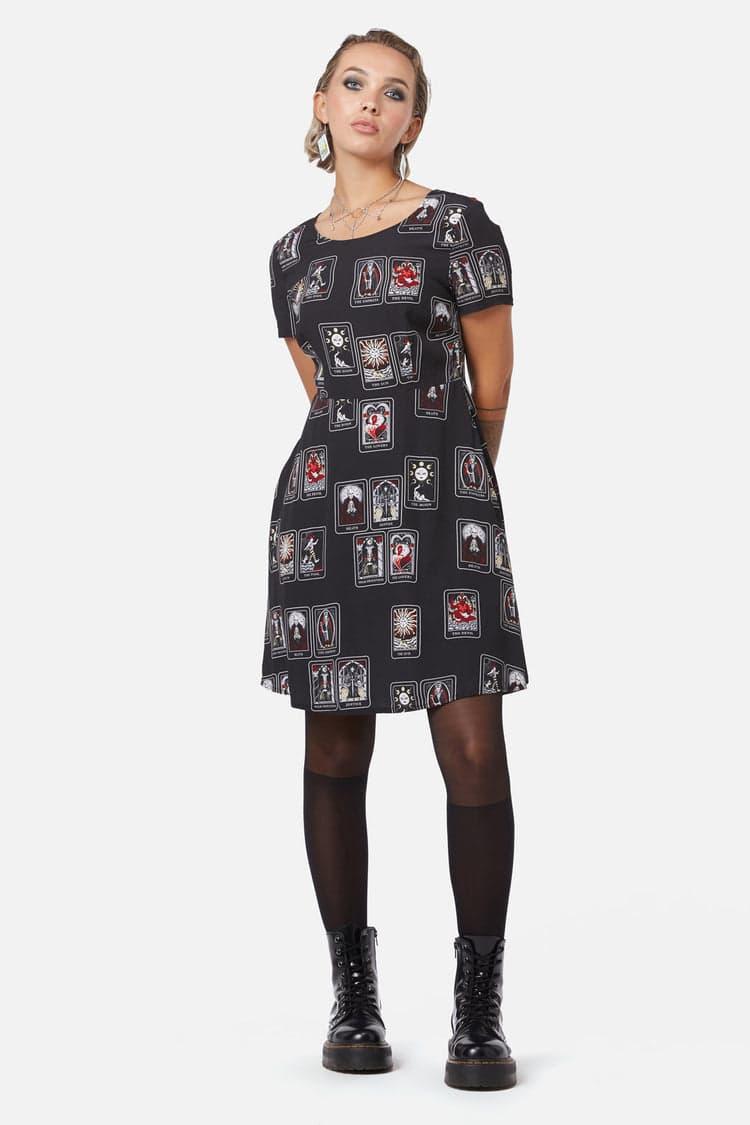 Tarot Spread Print Dress Product Image