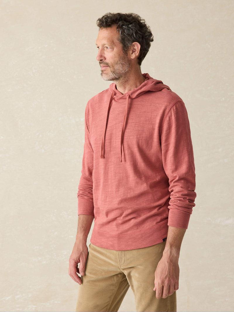 Sunwashed Slub Hoodie (Tall) - Fall Red Product Image