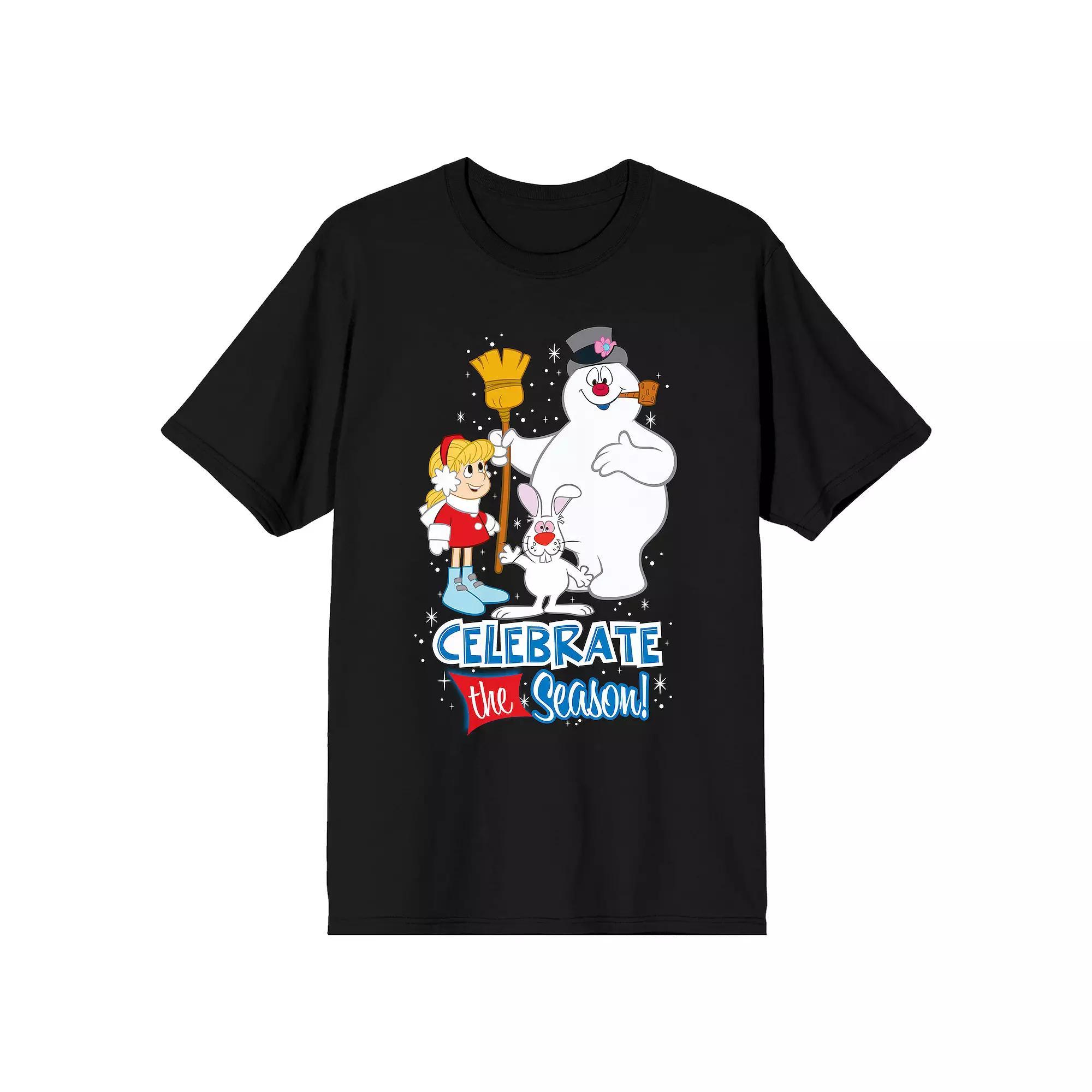 Men's Frosty The Snowman Frosty Tee, Size: XXL, Black Product Image