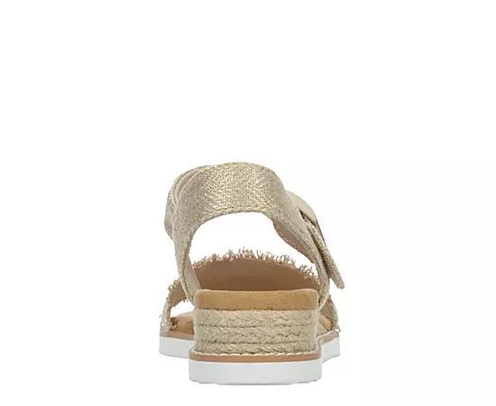 Skechers Womens Desert Kiss- Gold Crush Low Wedge Sandal Product Image