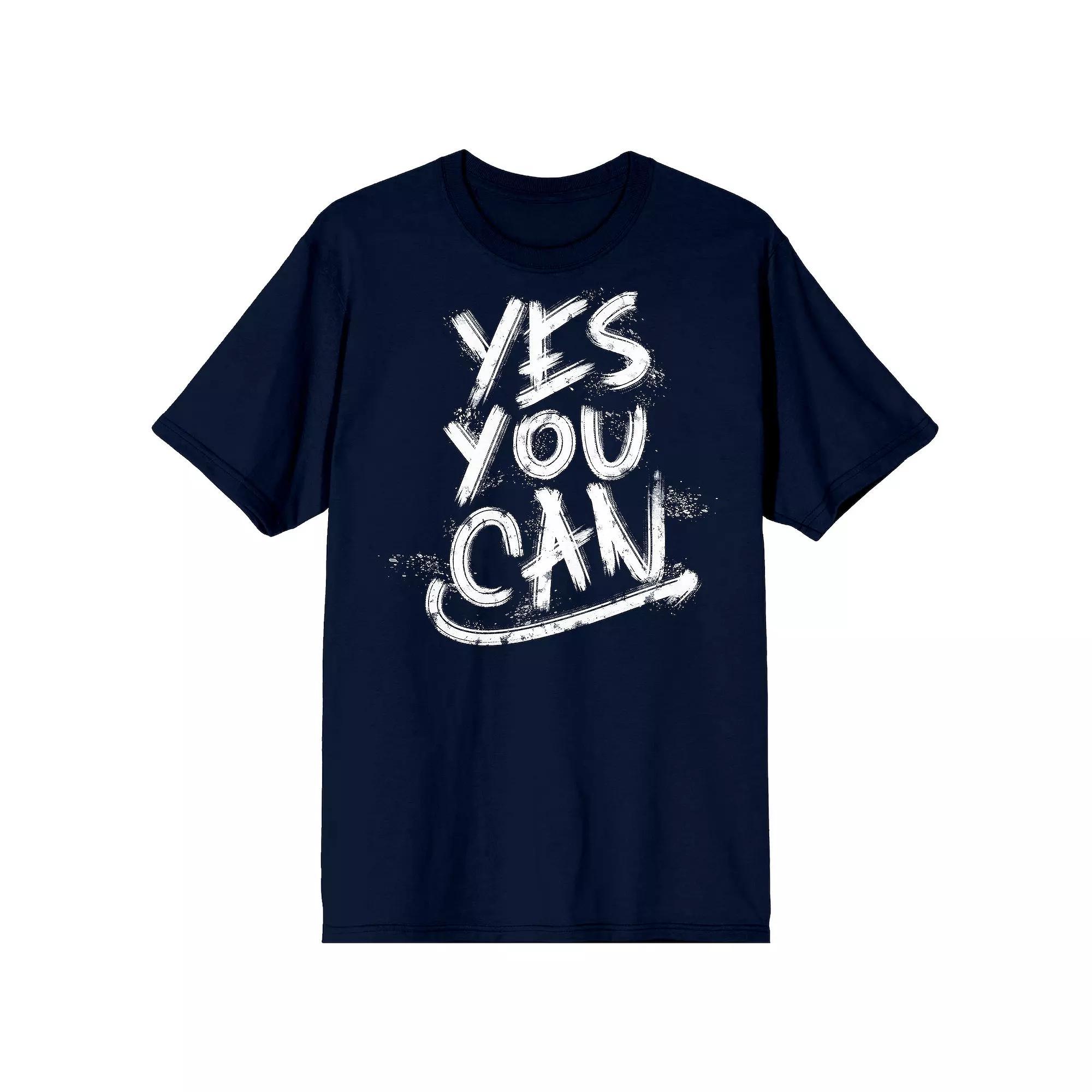 Men's Gym Culture Yes You Can Tee, Size: XXL, Blue Product Image