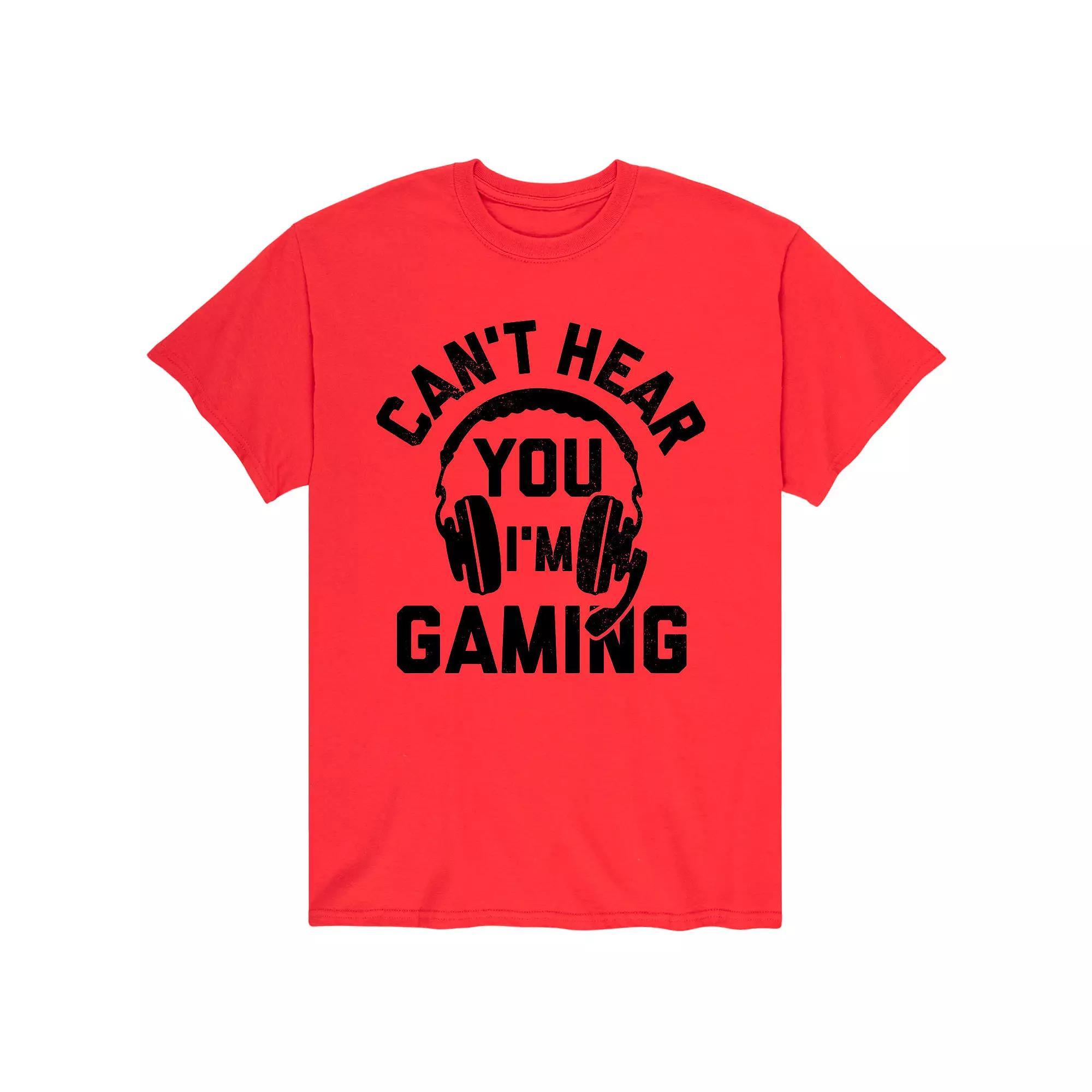 Men's Cant Hear You Gaming Tee,  Product Image