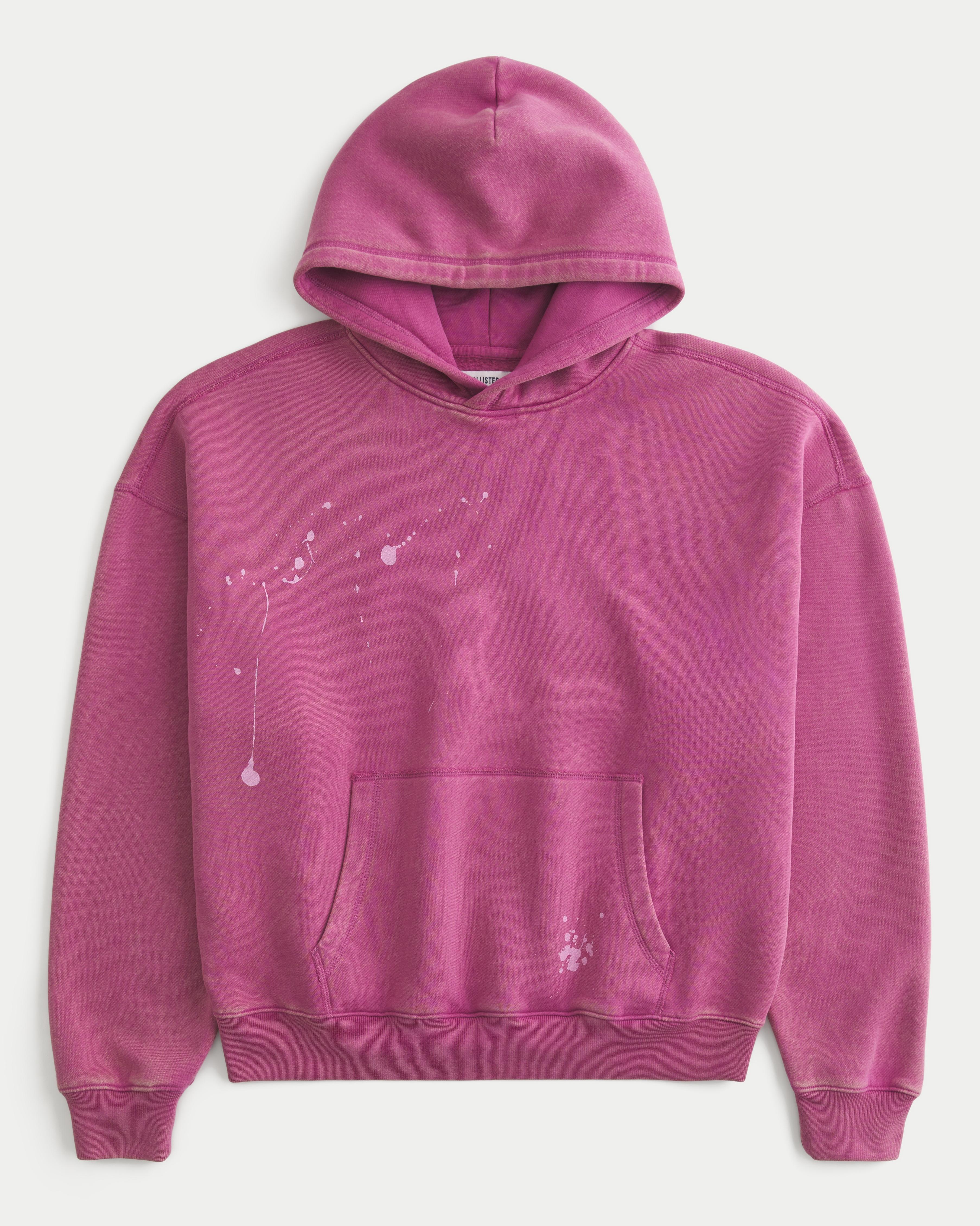 Baggy Cinch Paint Splatter Hoodie Product Image