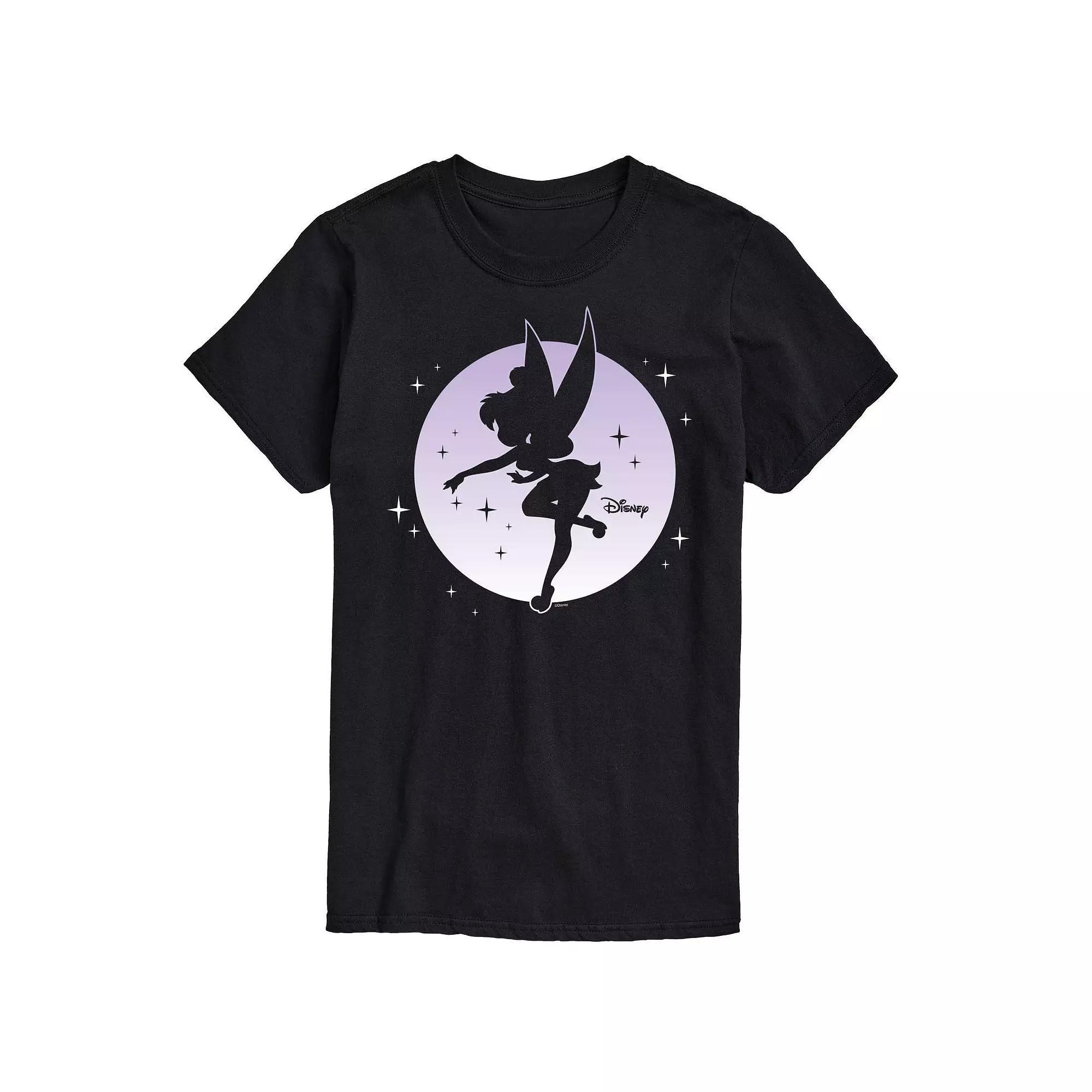 Disney's Tinker Bell Big & Tall Tink Moon Graphic Tee, Men's, Size: XL Tall, Black Product Image