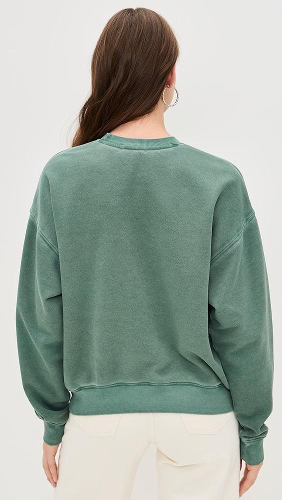 Good American Brushed Fleece Graphic Crew Sweatshirt Los Angeles | Shopbop Product Image