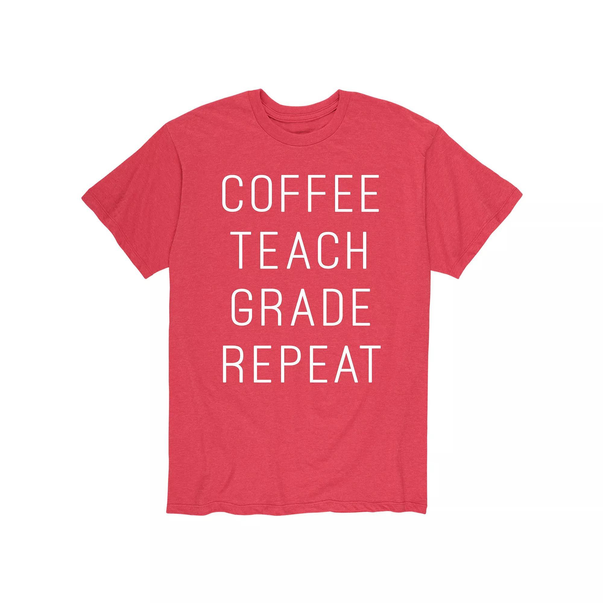 Men's Coffee Teach Grade Repeat Tee,  Product Image