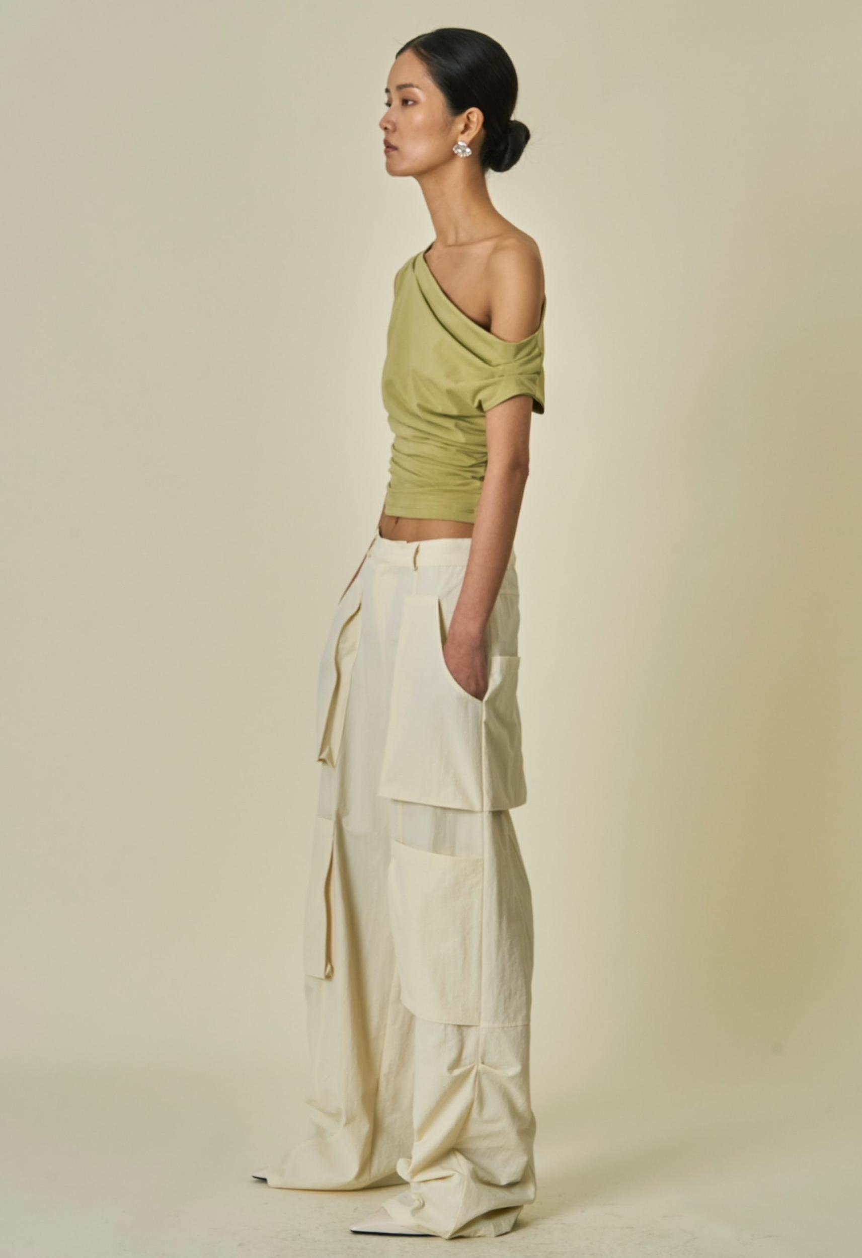 Rayleigh Cargo Pant in Cream Product Image